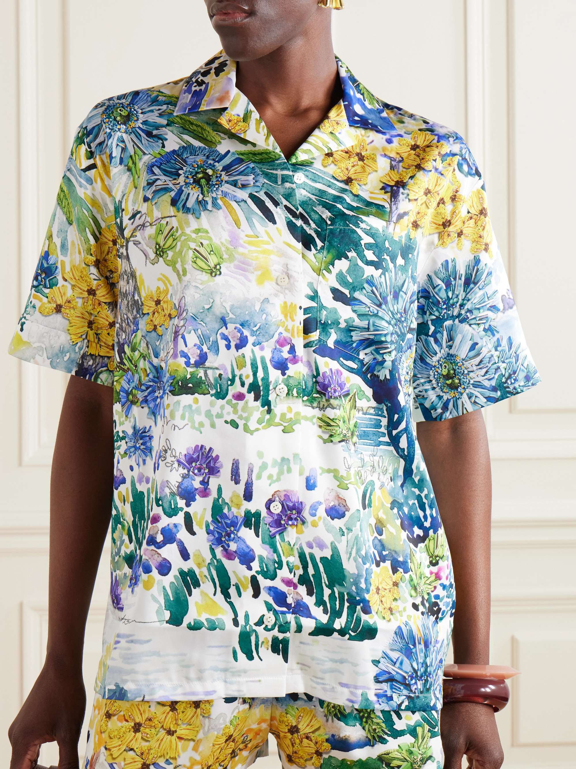 Vero printed twill shirt view