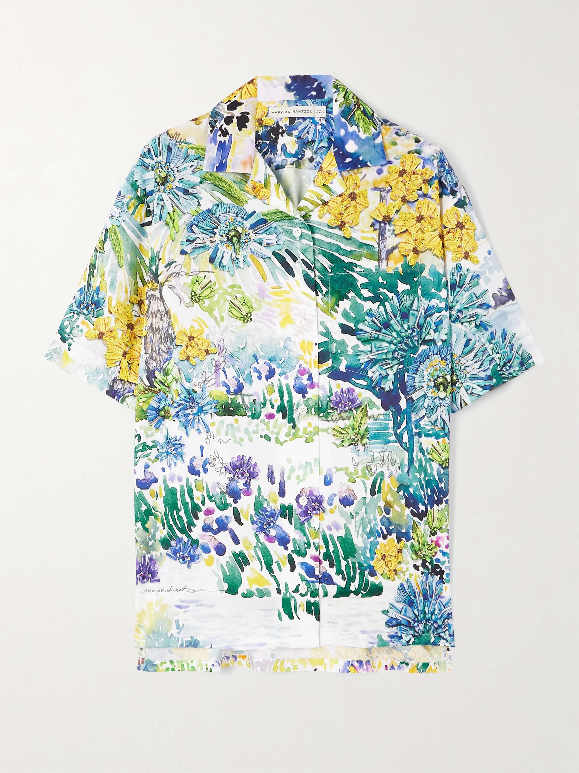 Vero printed twill shirt view