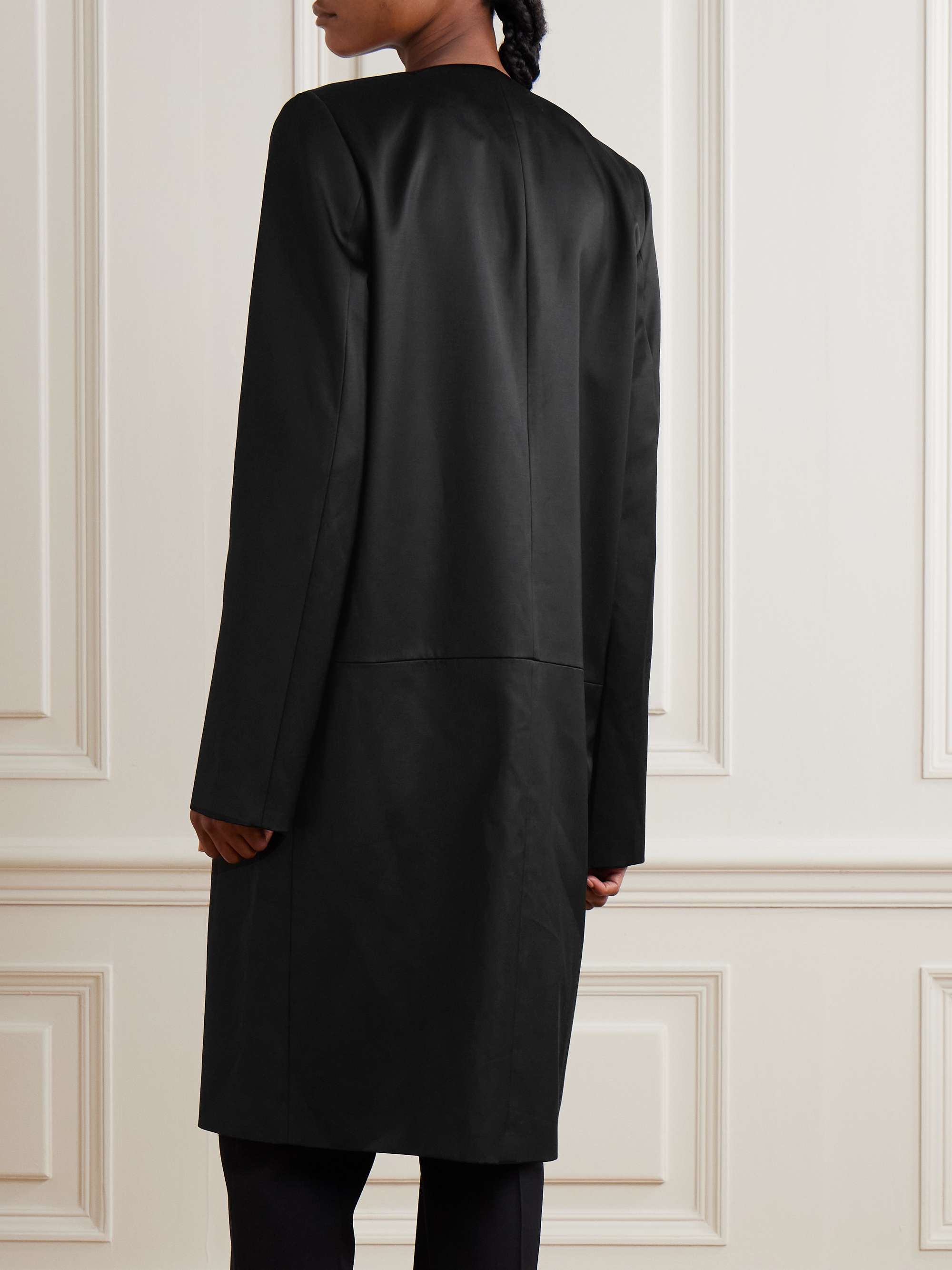 Silk coat view