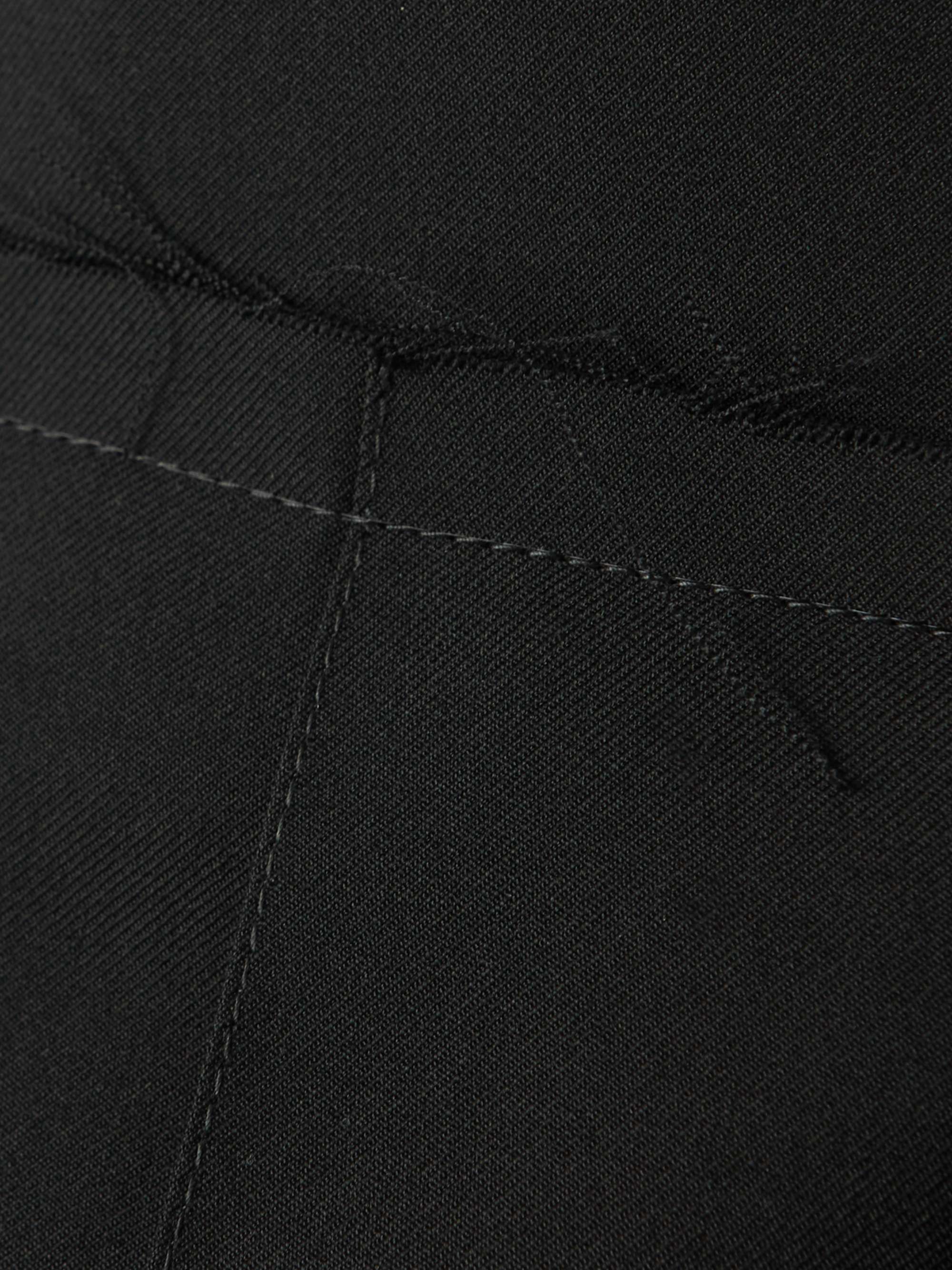 Frayed pleated wool-twill mini wrap skirt view