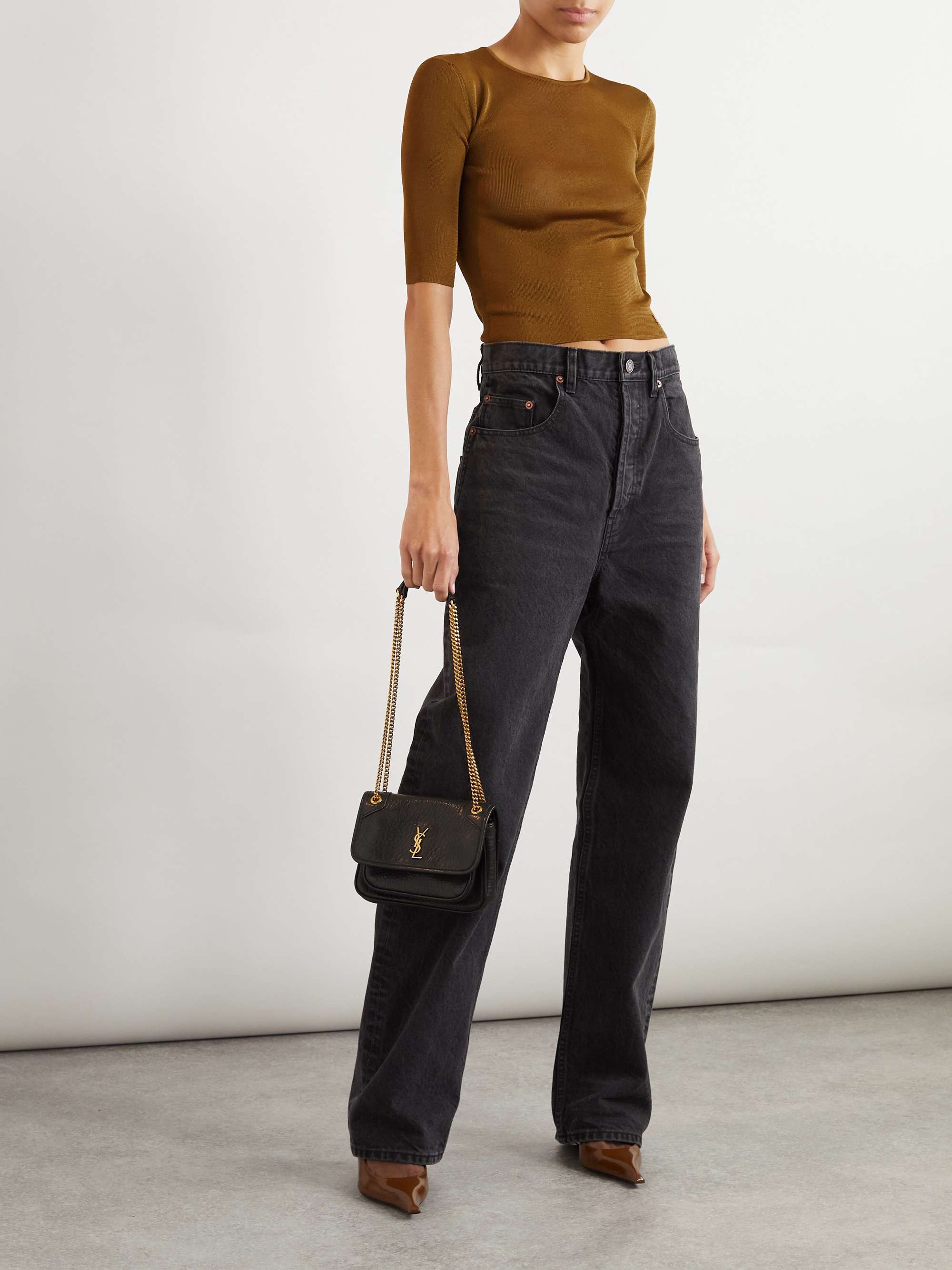 Embellished knitted top view