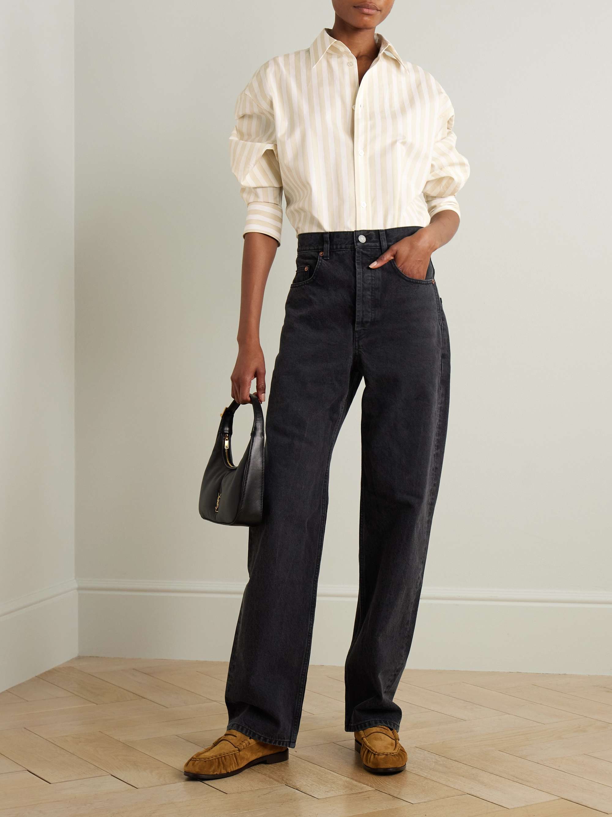 Striped cotton-piqué shirt view