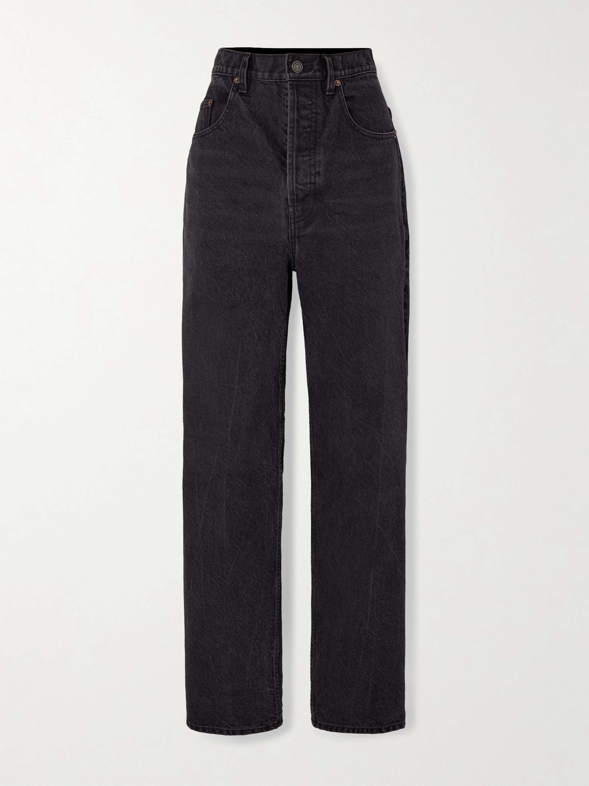 High-rise tapered jeans view