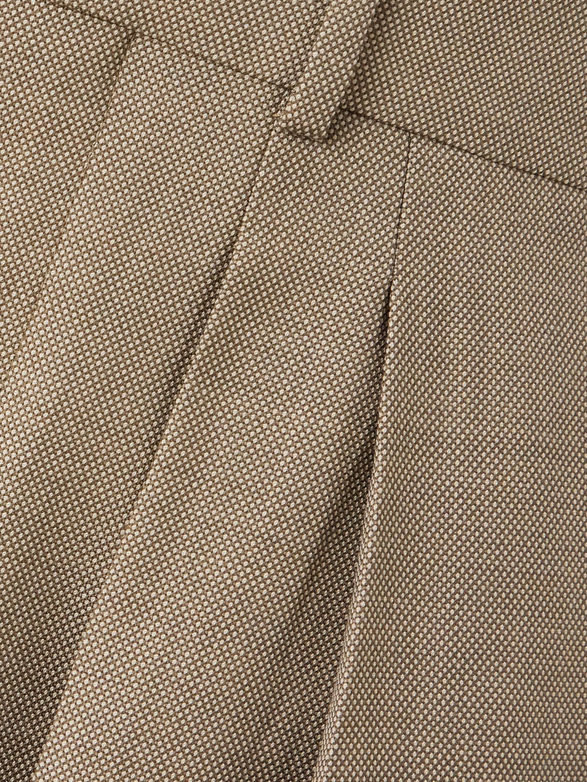 Pleated wool-canvas wide-leg pants view