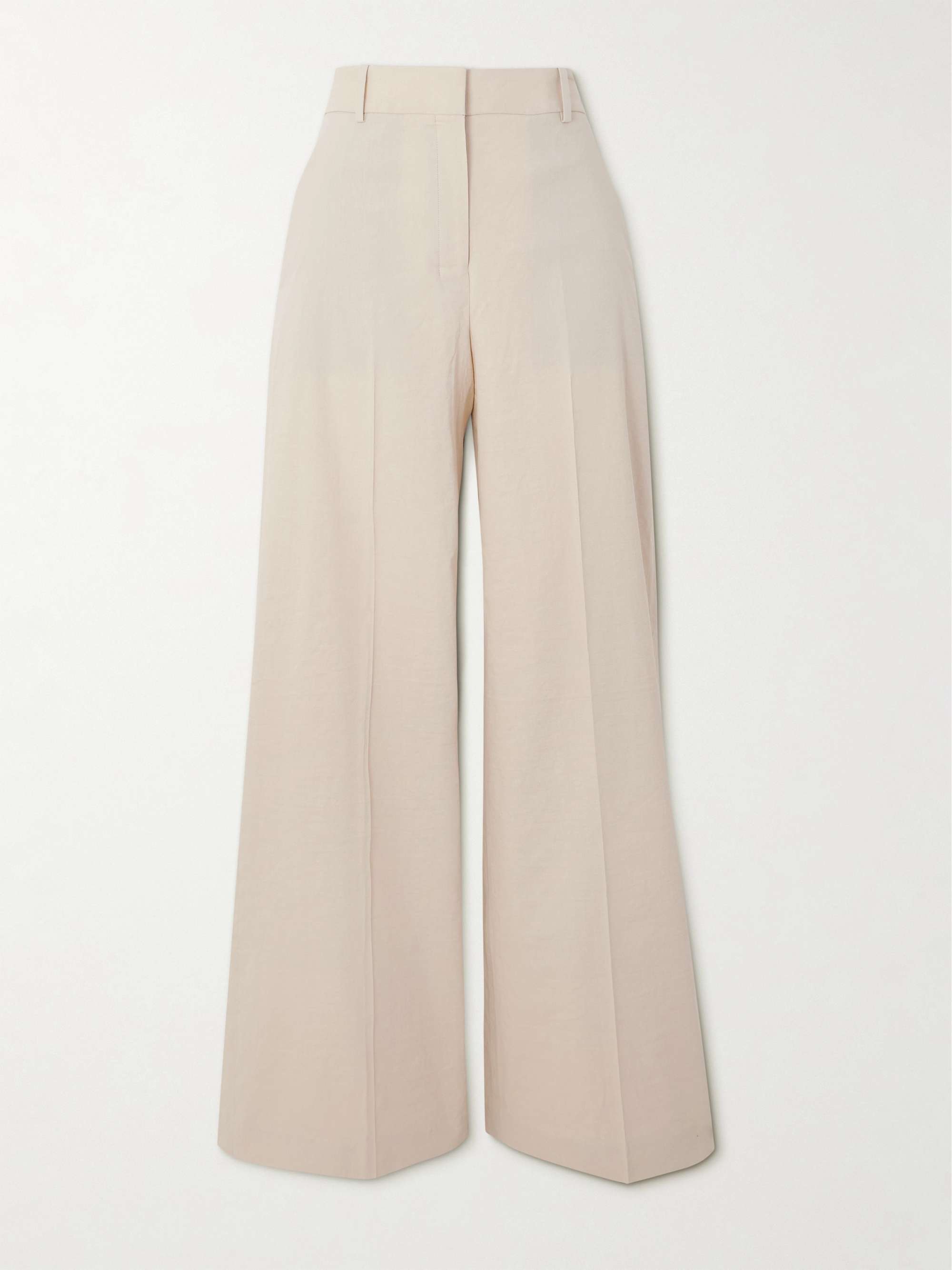 Treeca linen-blend wide-leg pants view
