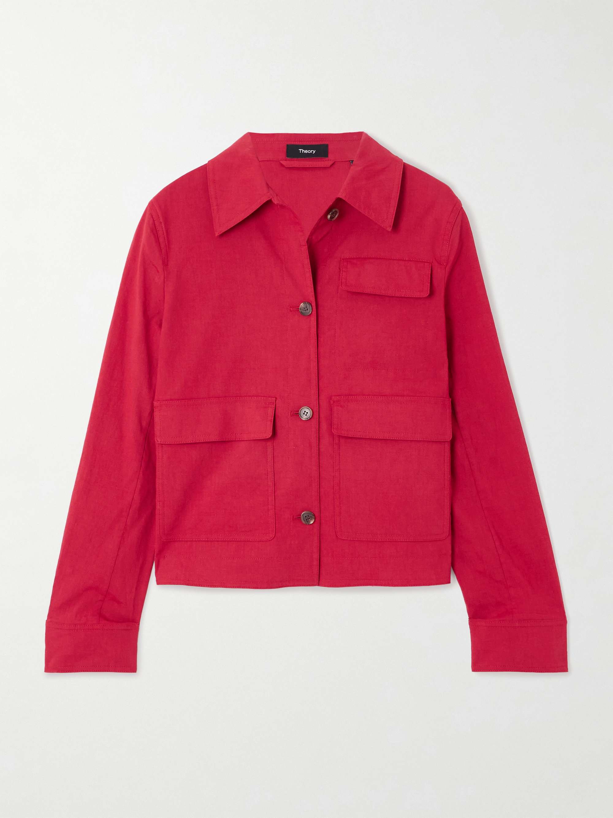 Linen-blend jacket view