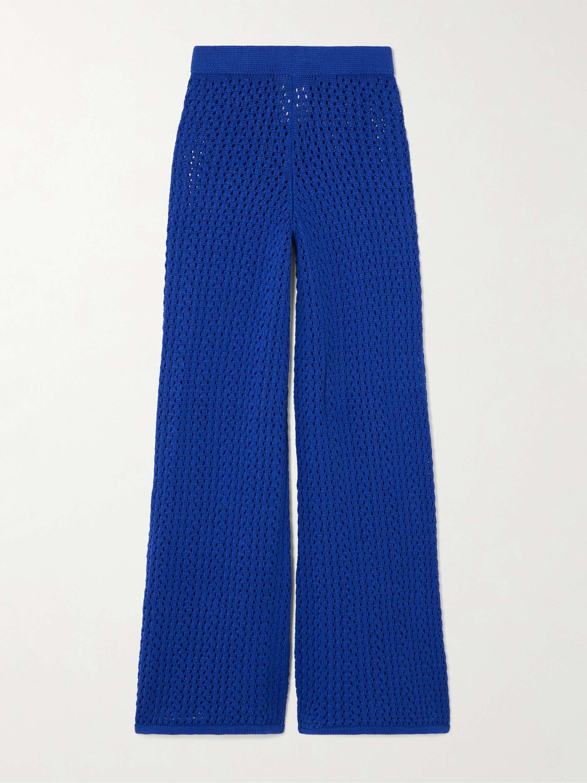 Espina crocheted cotton flared pants view