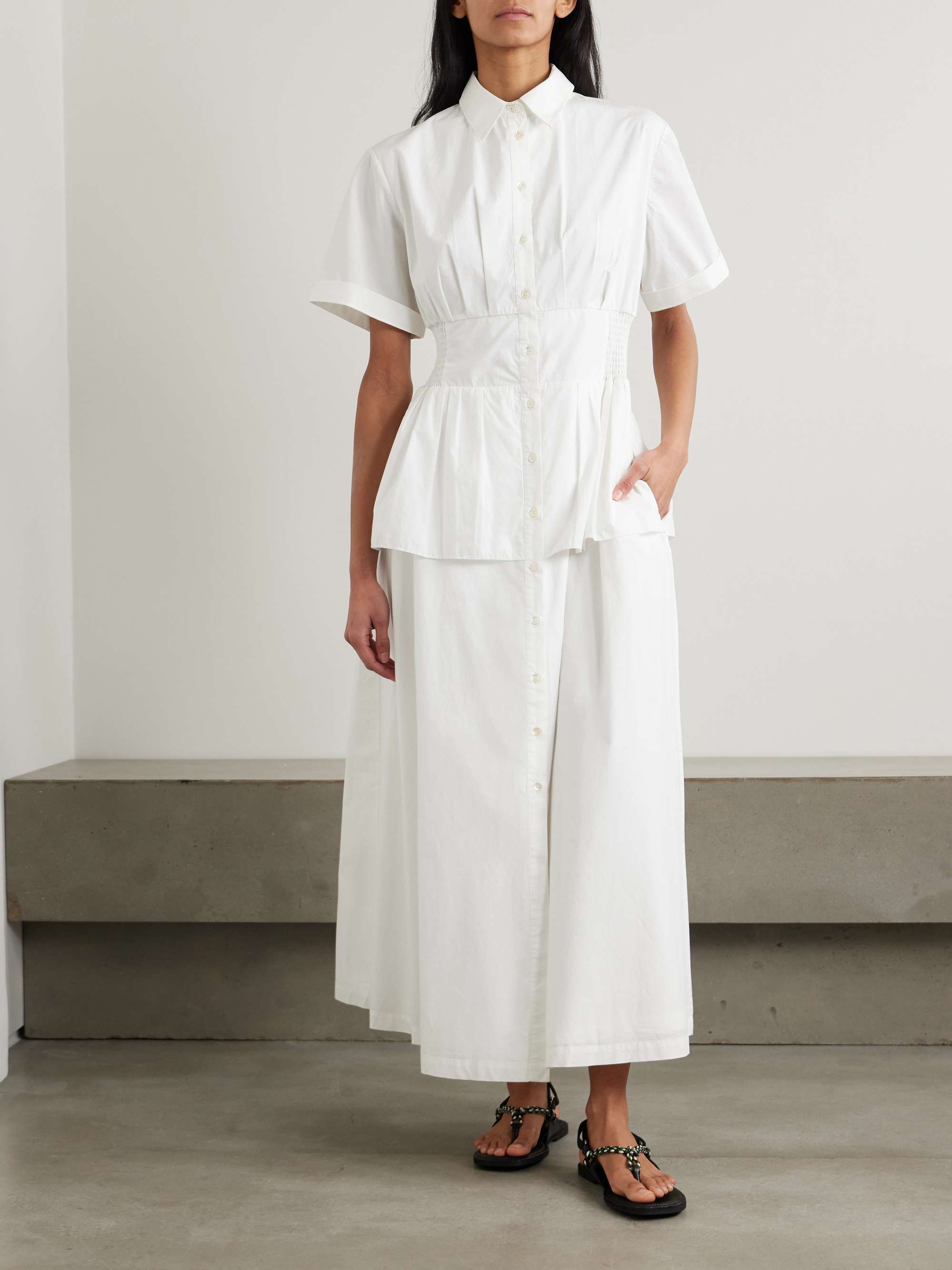 Boogie Woogie Bugle Boy cotton-poplin maxi shirt dress view