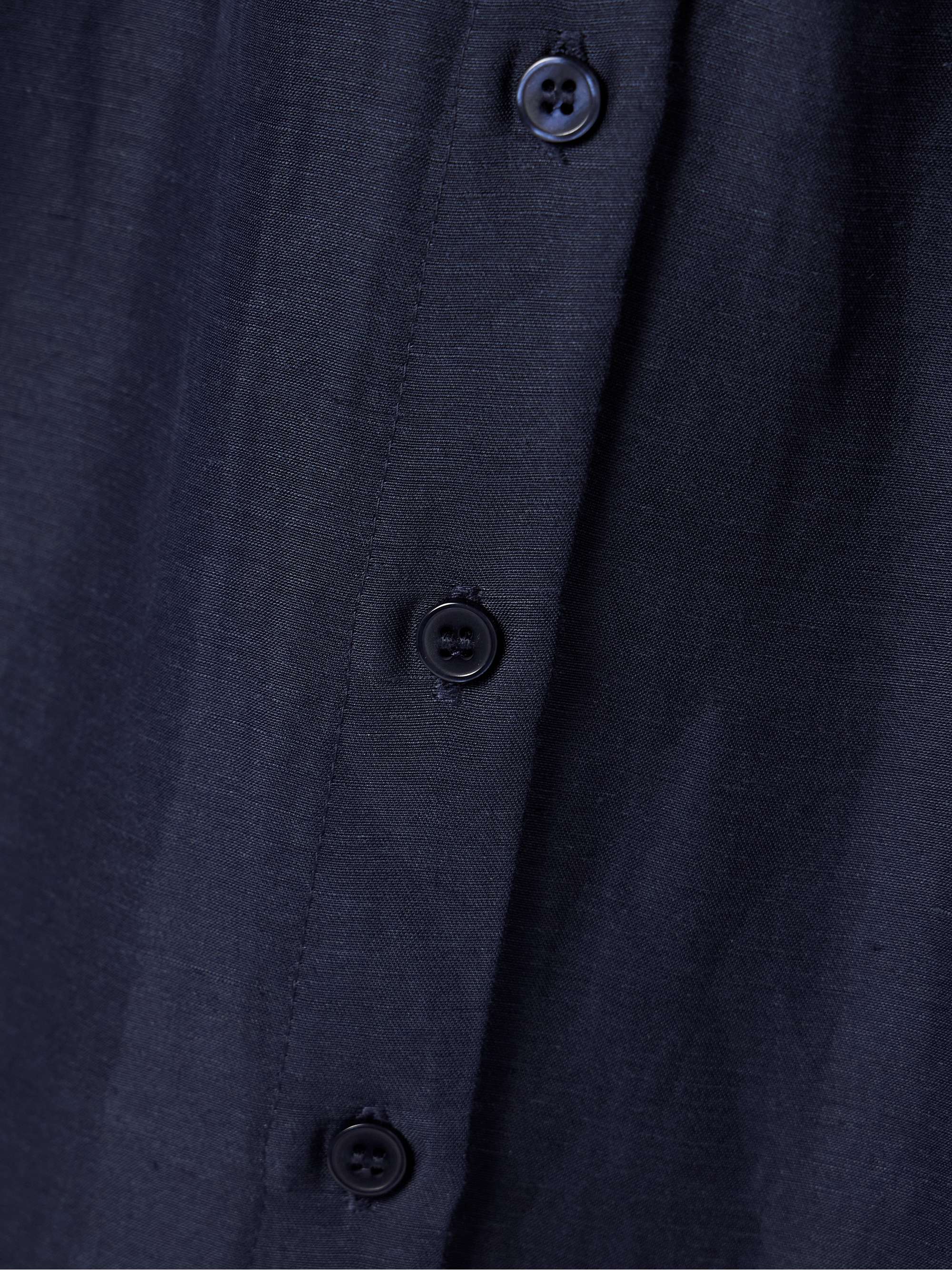 Jane belted woven midi shirt dress view