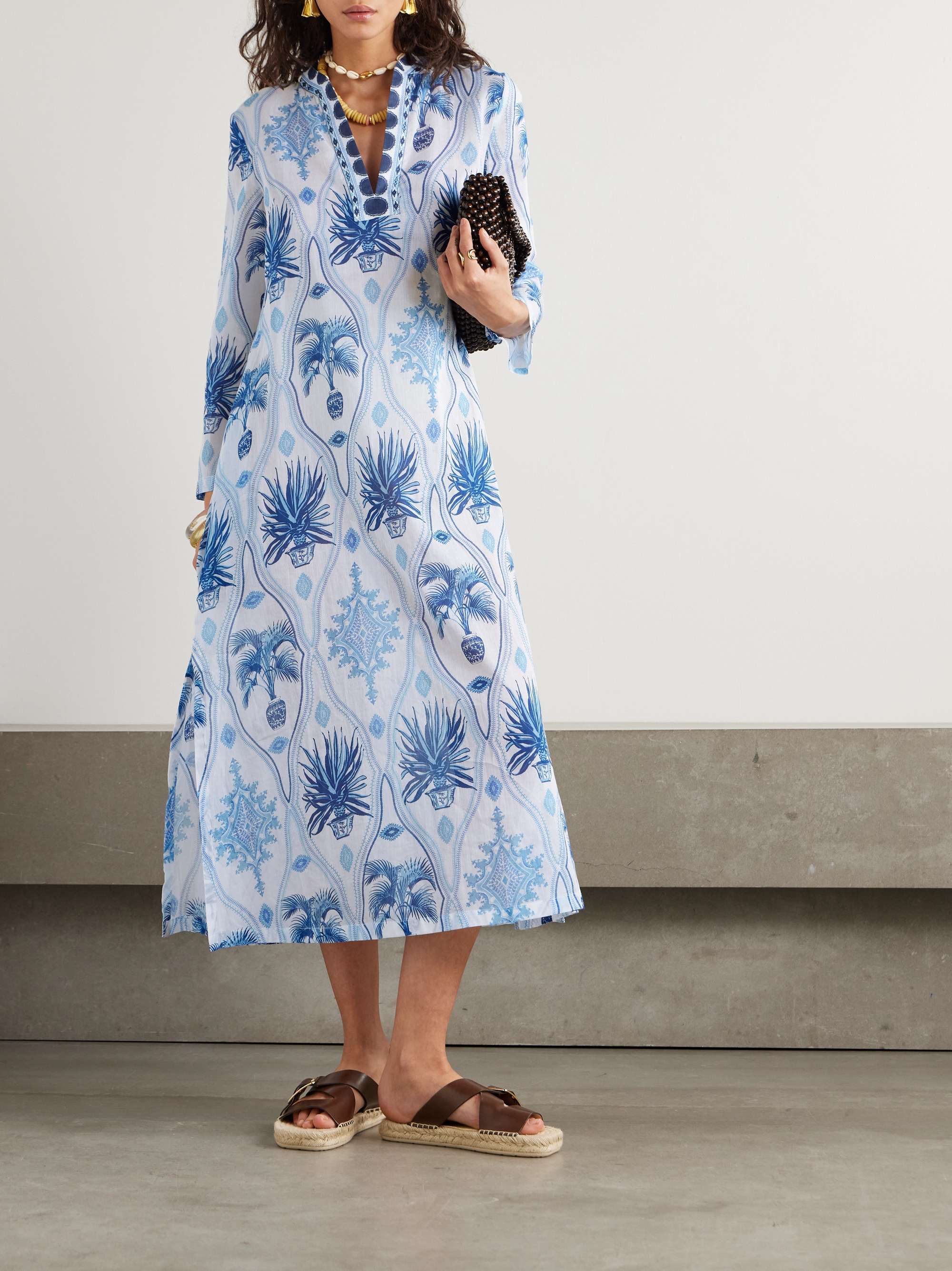 Giada printed cotton kaftan view