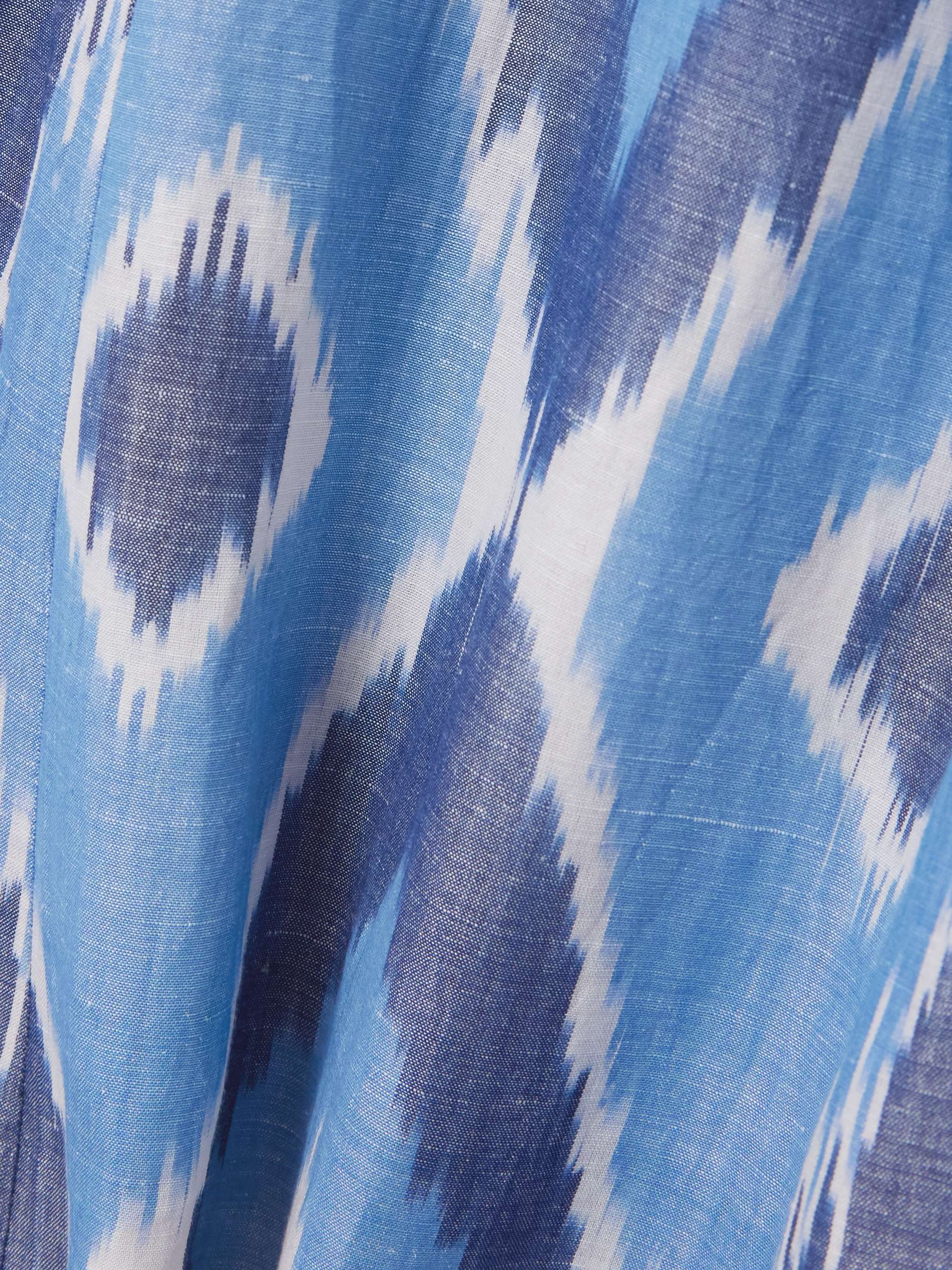 Azzurra open-back printed hemp and cotton-blend maxi dress view