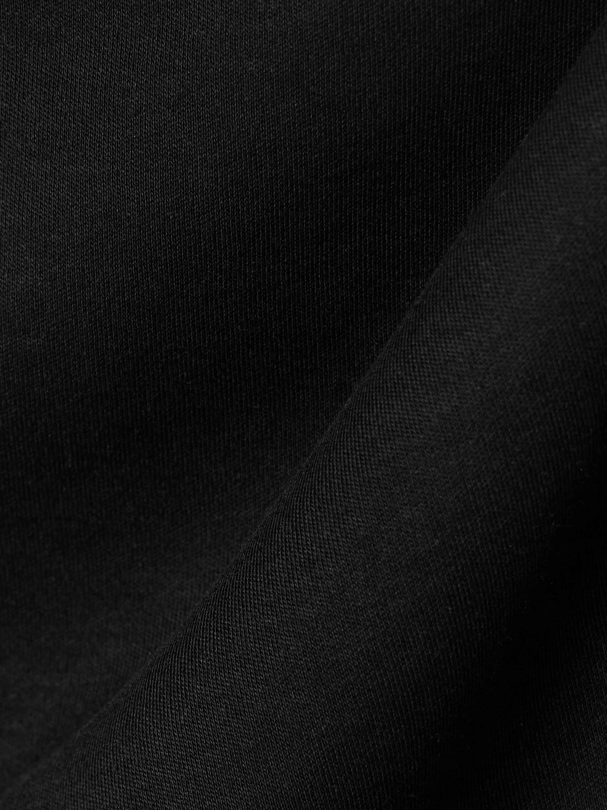 Draped Supima cotton-jersey T-shirt view