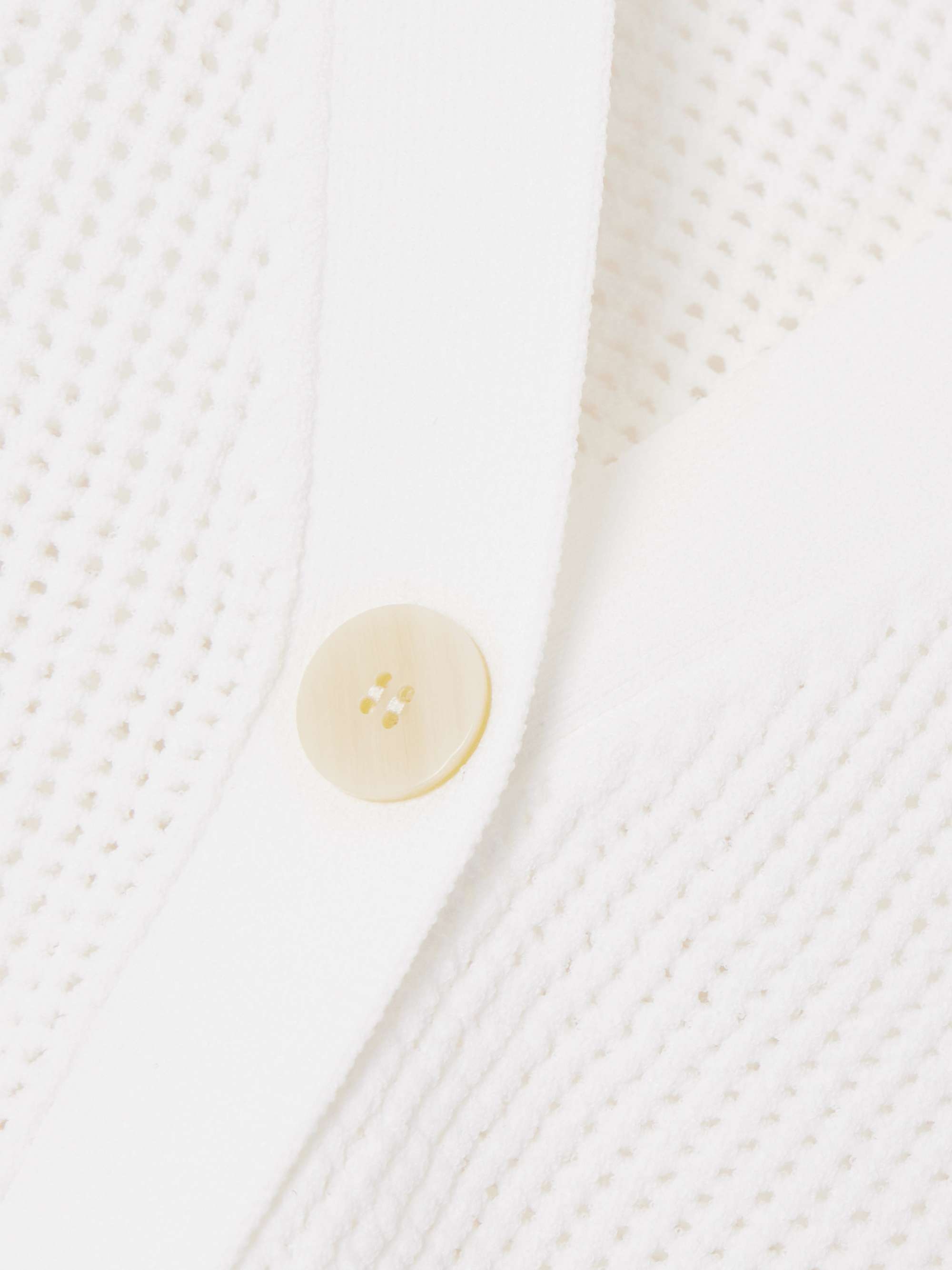 Pointelle-knit cardigan view