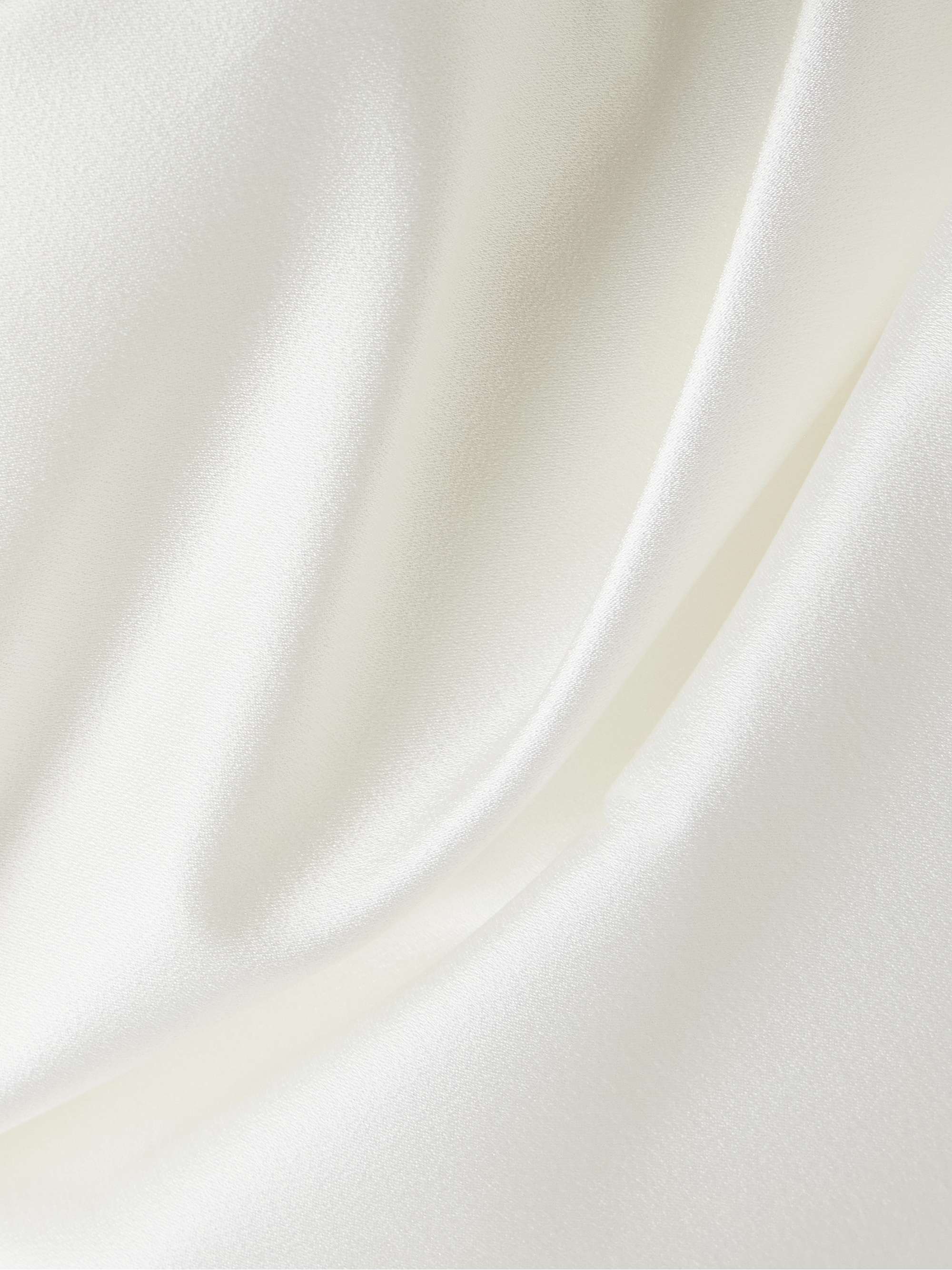 Sybyl off-the-shoulder draped satin gown view
