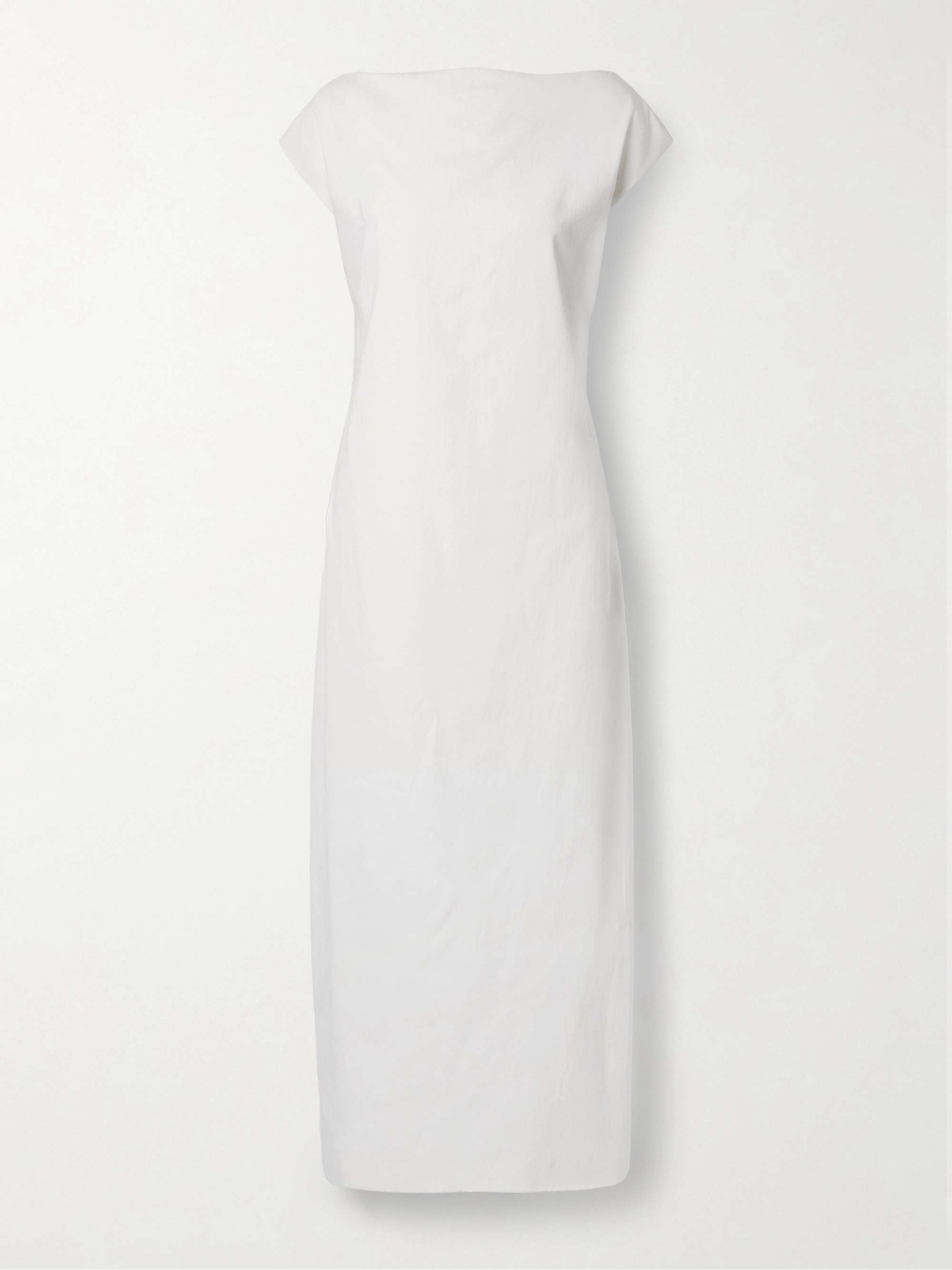 Ayame open-back cotton-canvas midi dress view