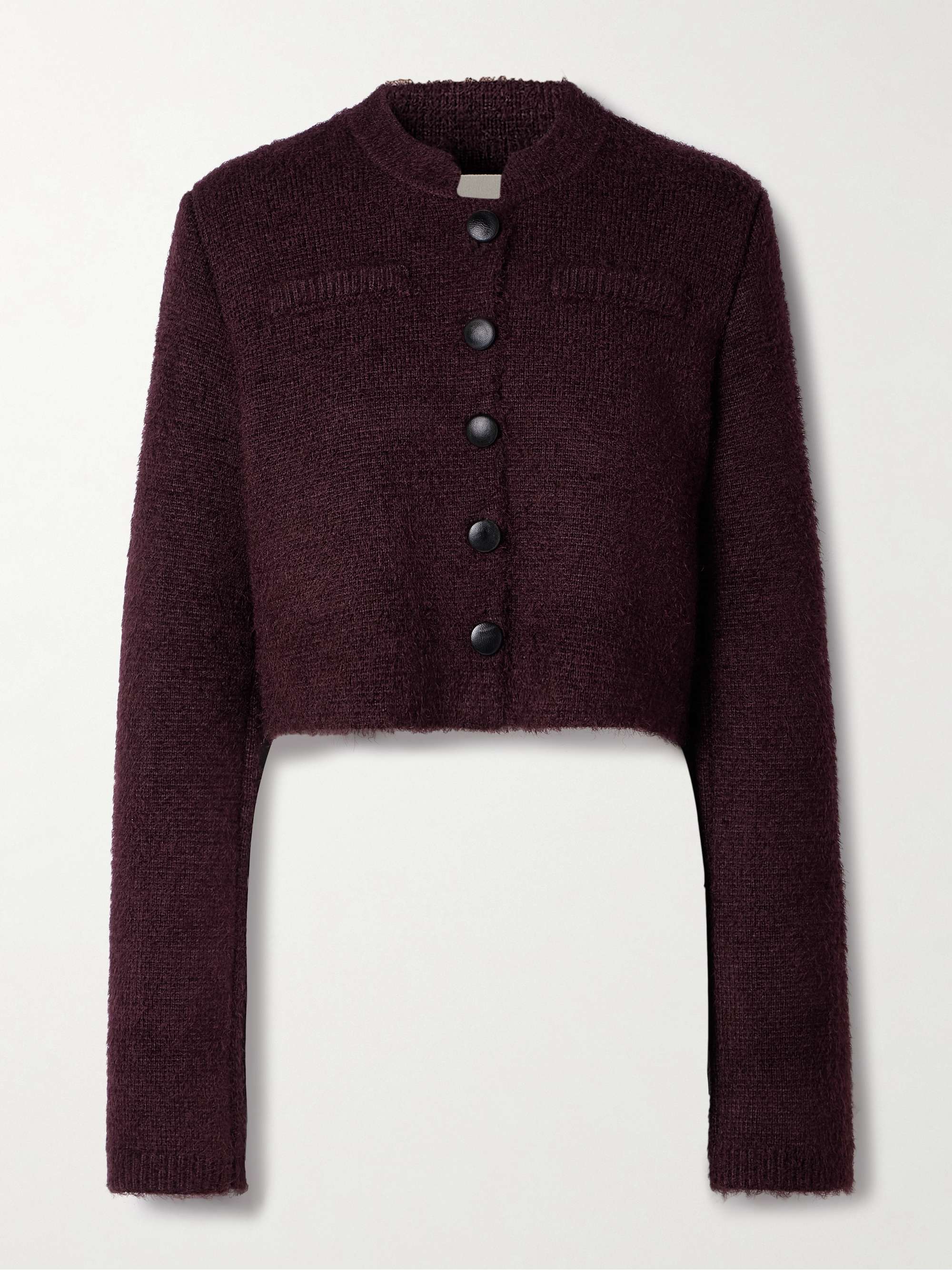 Ello brushed silk and cashmere-blend cardigan view