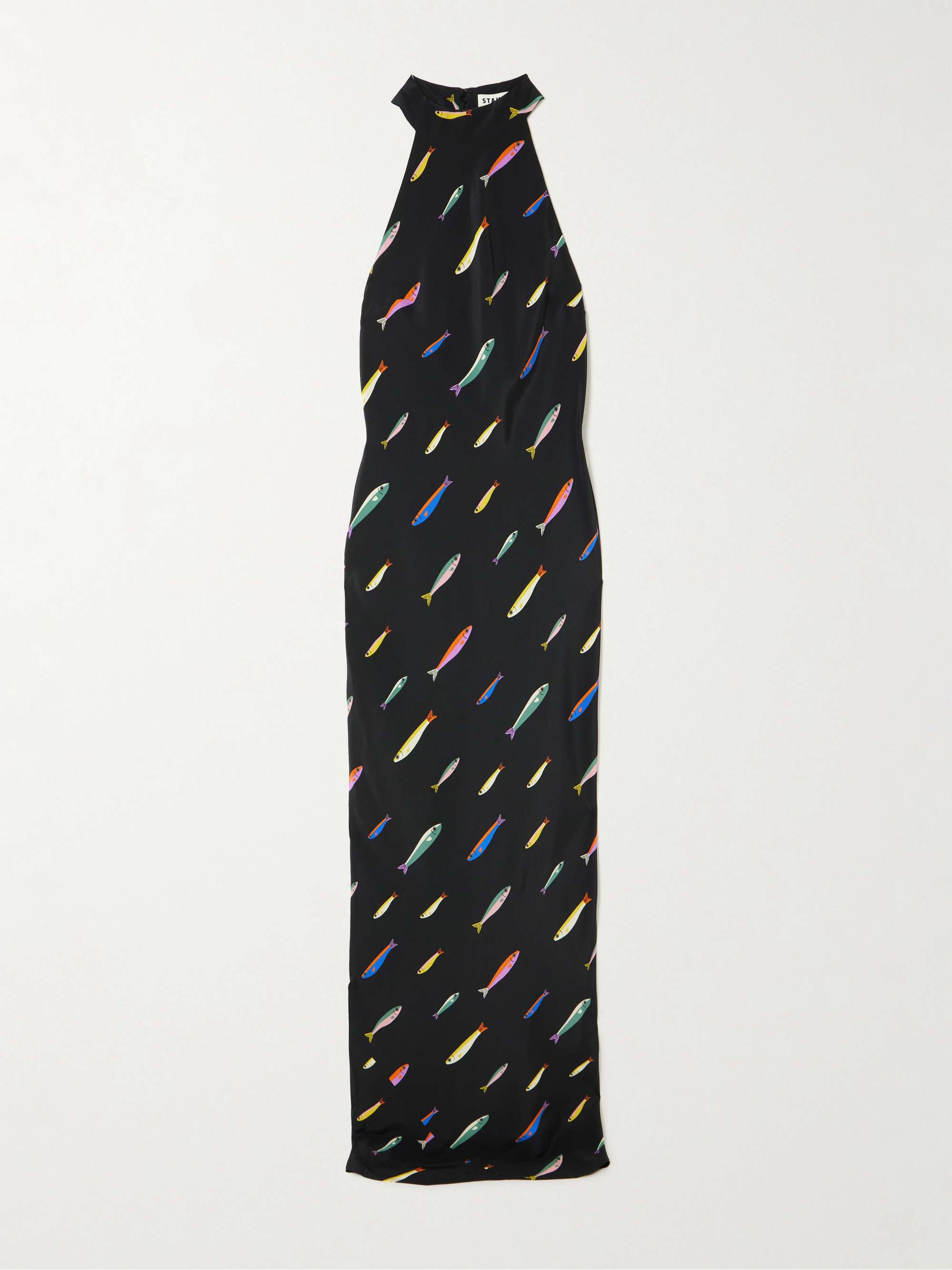 Winnie printed silk-crepe maxi dress view