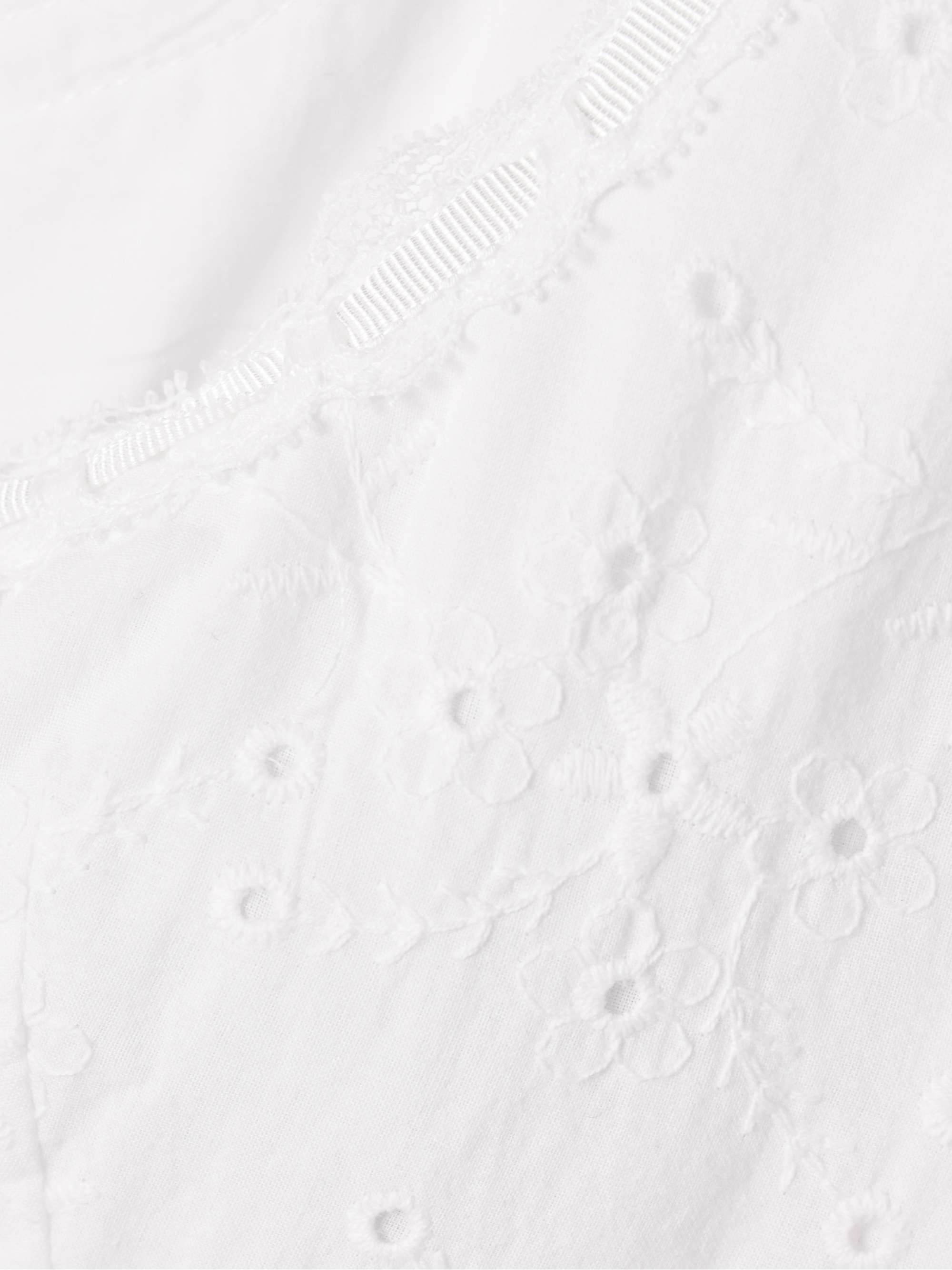 Lou lace-trimmed broderie anglaise cotton tank view