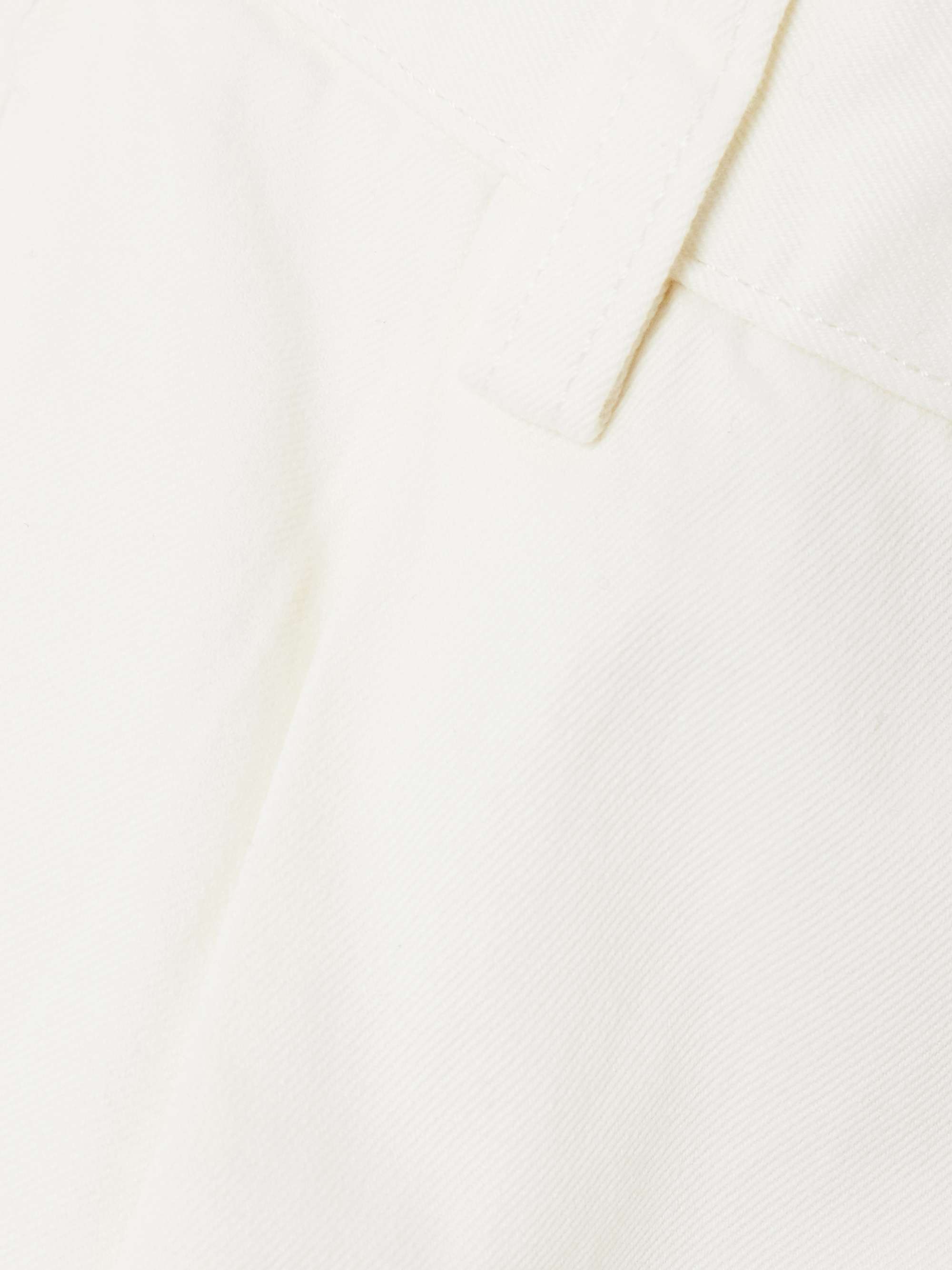 Pleated cotton-twill tapered pants view
