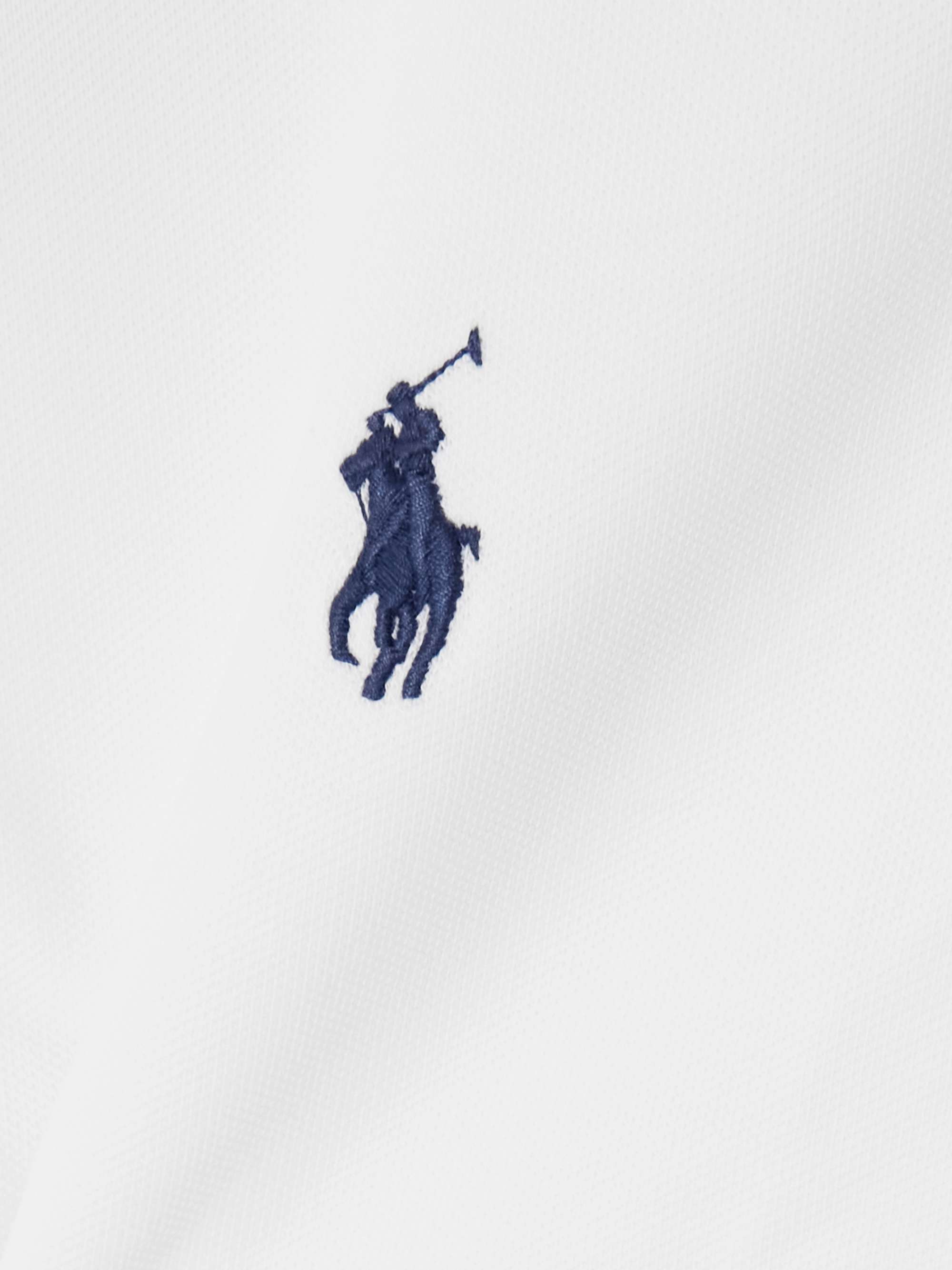 Cropped embroidered cotton-blend piqué polo shirt view