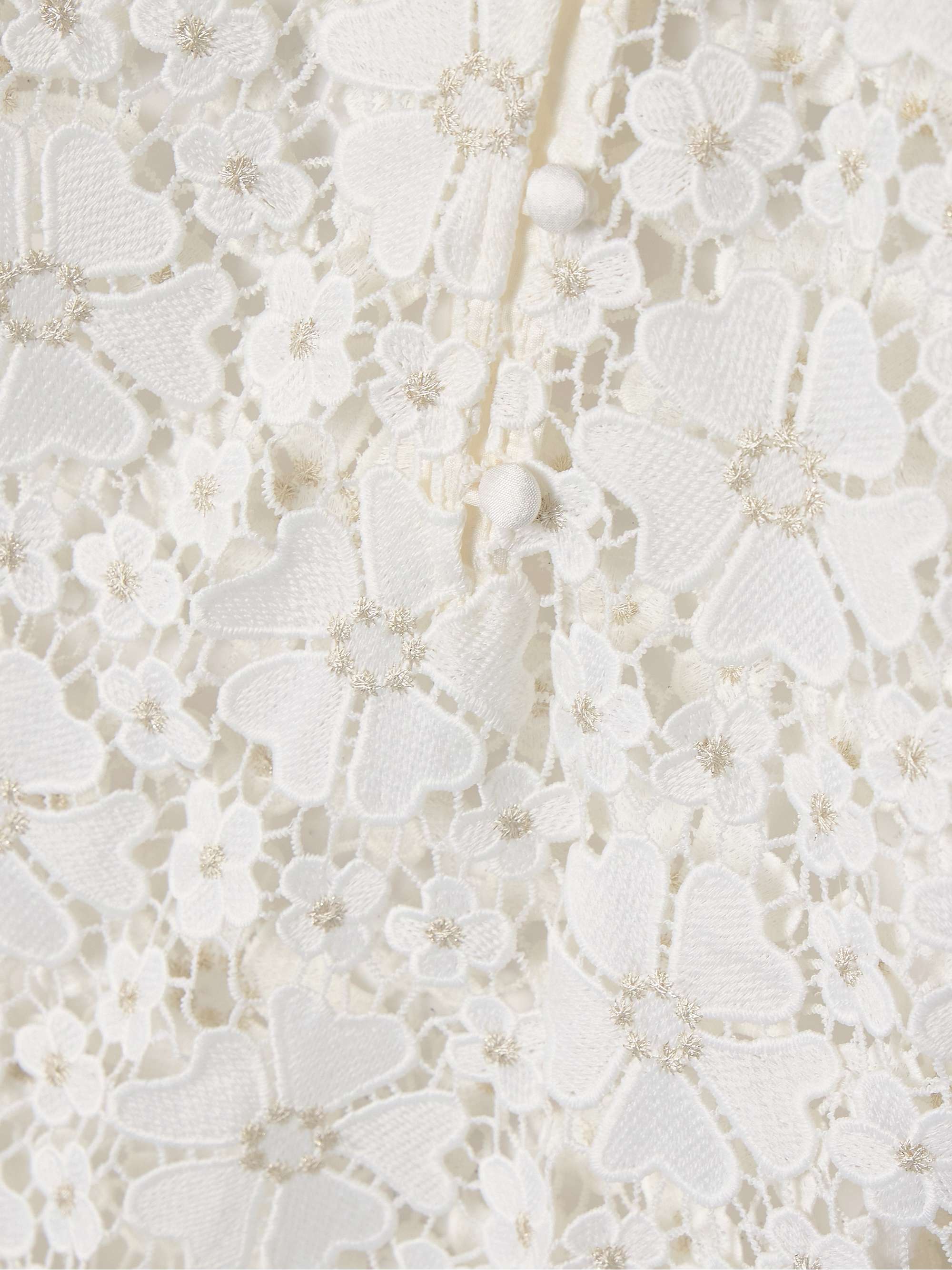 Jane silk-trimmed guipure lace kaftan view