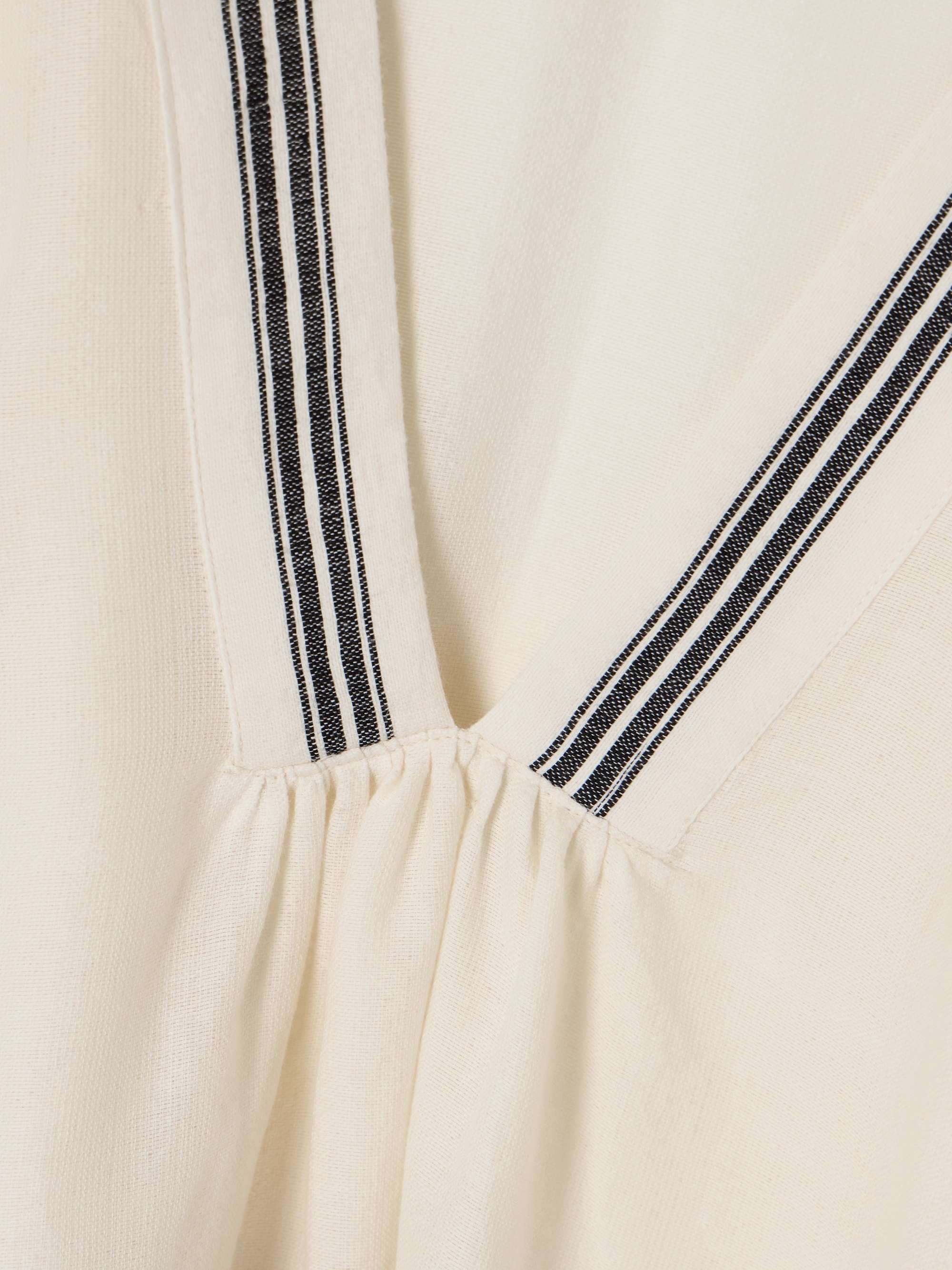 Belkis striped cotton kaftan view