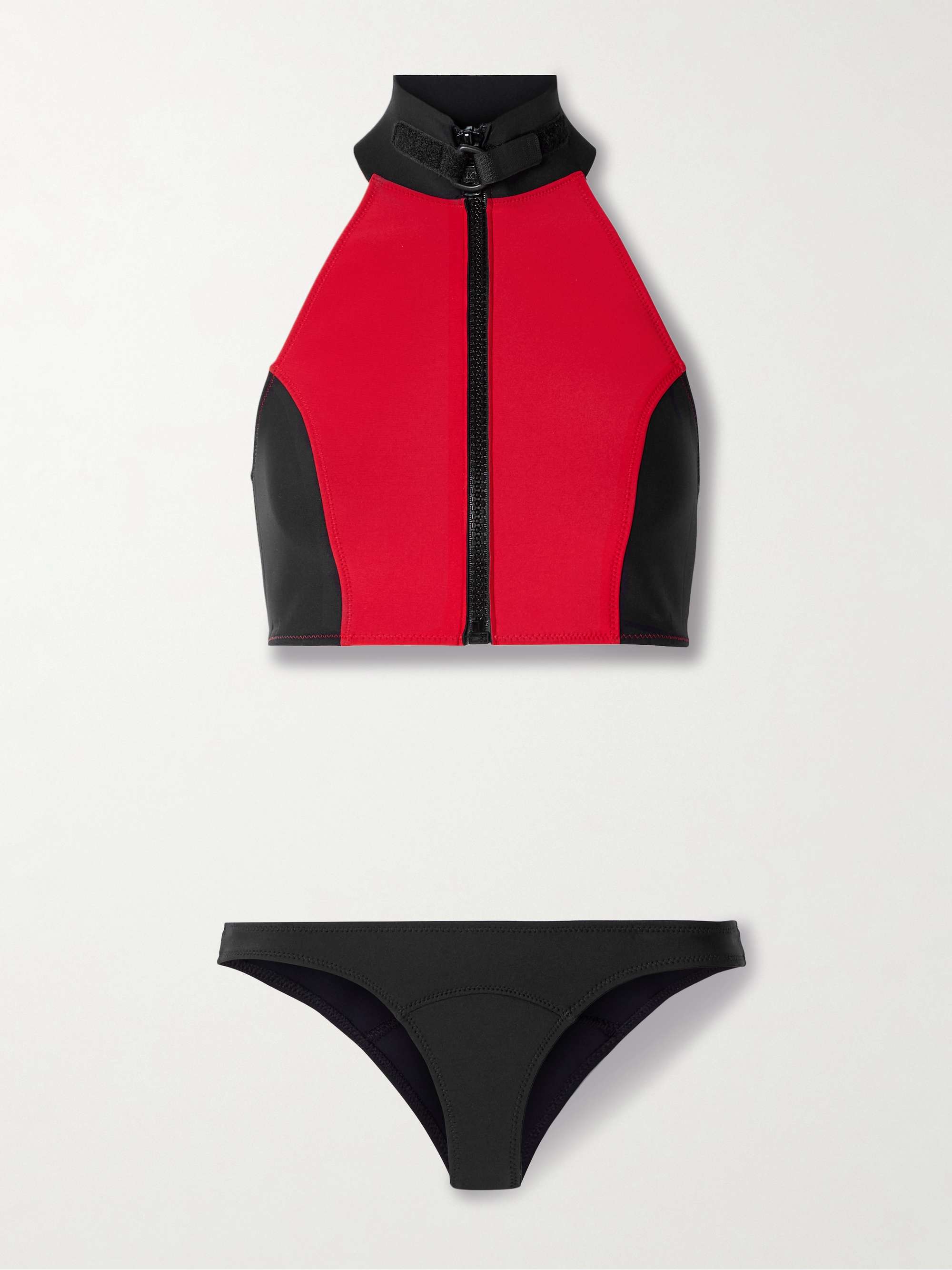 Lisa Marie two-tone neoprene halterneck bikini view