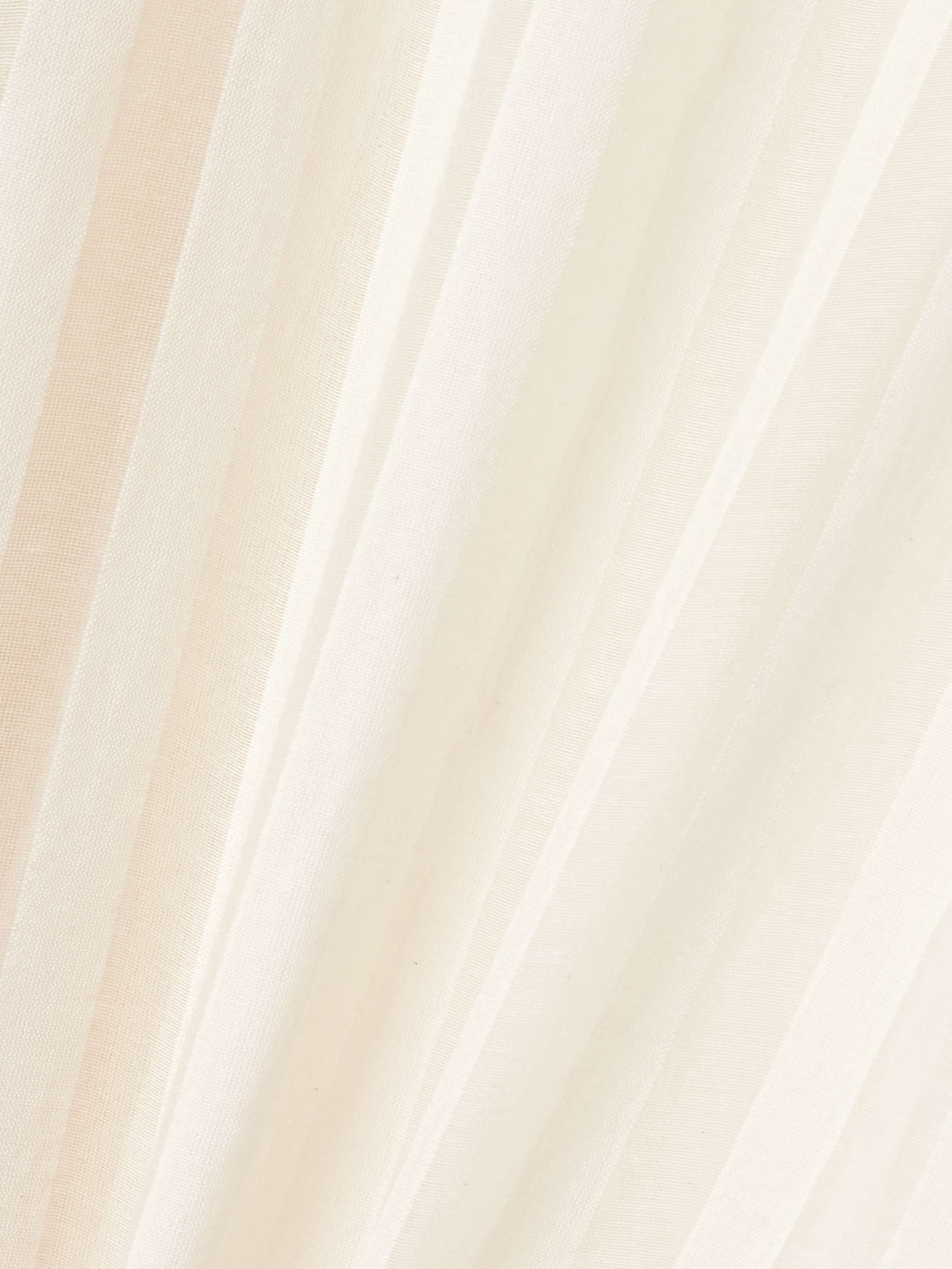 Rachel satin-trimmed striped cotton and silk-blend maxi dress view