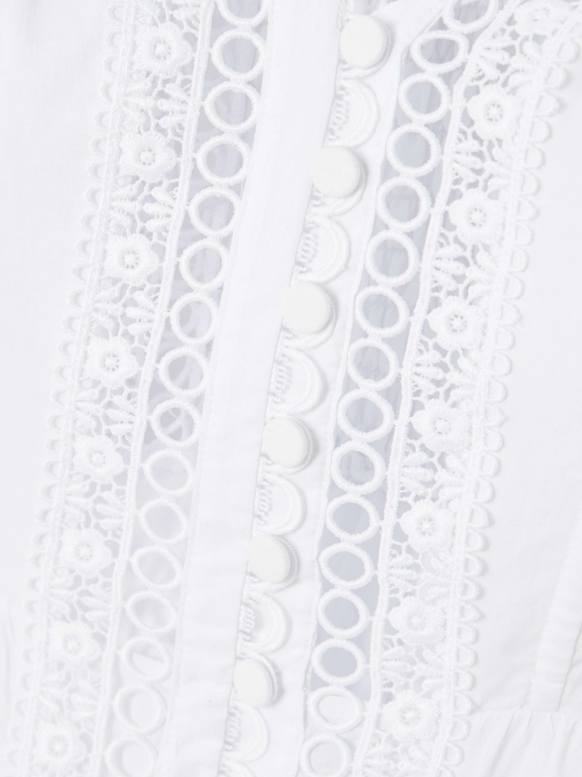 Lenora tiered guipure lace-trimmed cotton-blend voile mini dress view