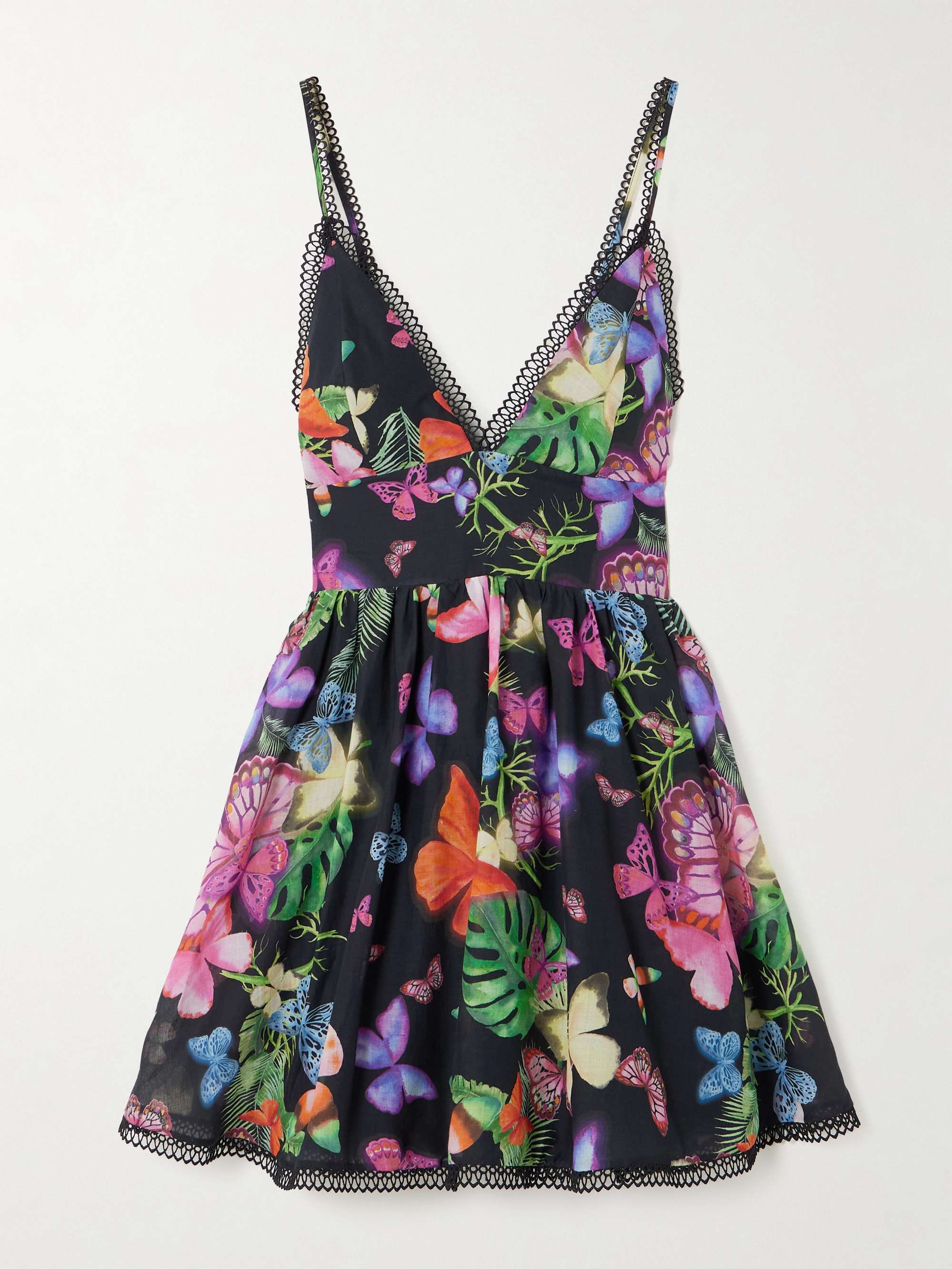 Issya printed cotton-blend mini dress view