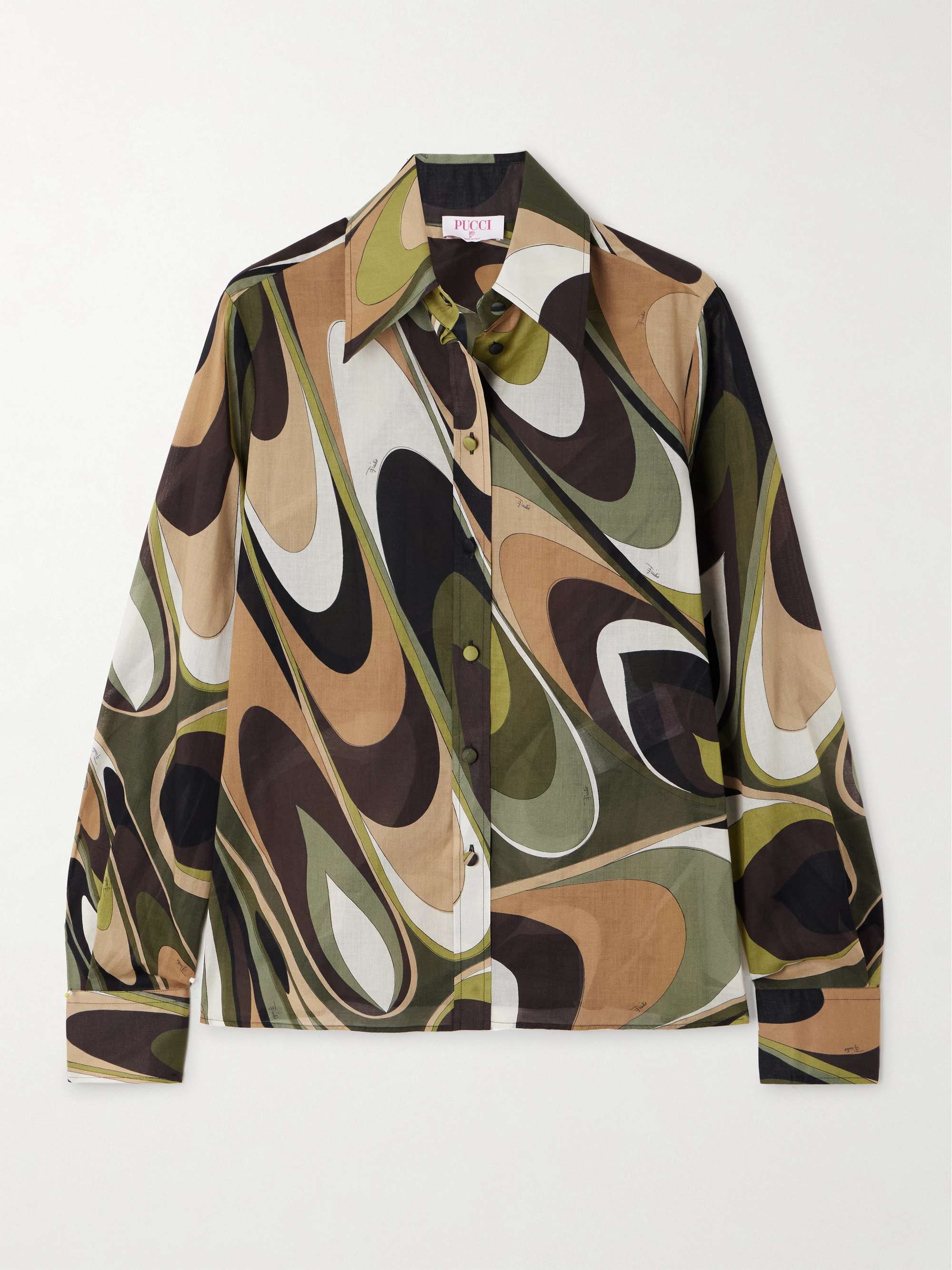 Onda printed cotton-muslin shirt view