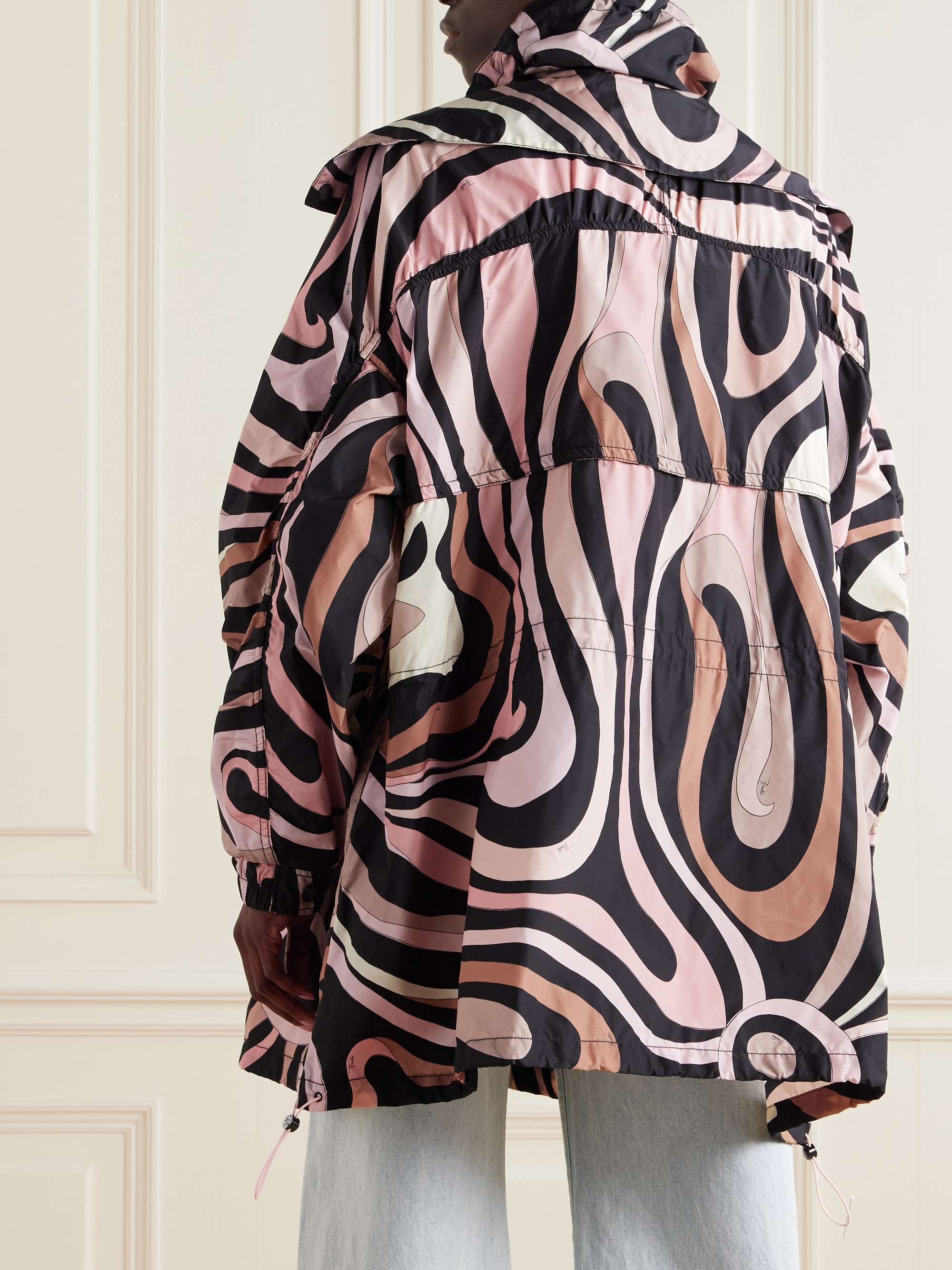 Printed taffeta jacket view