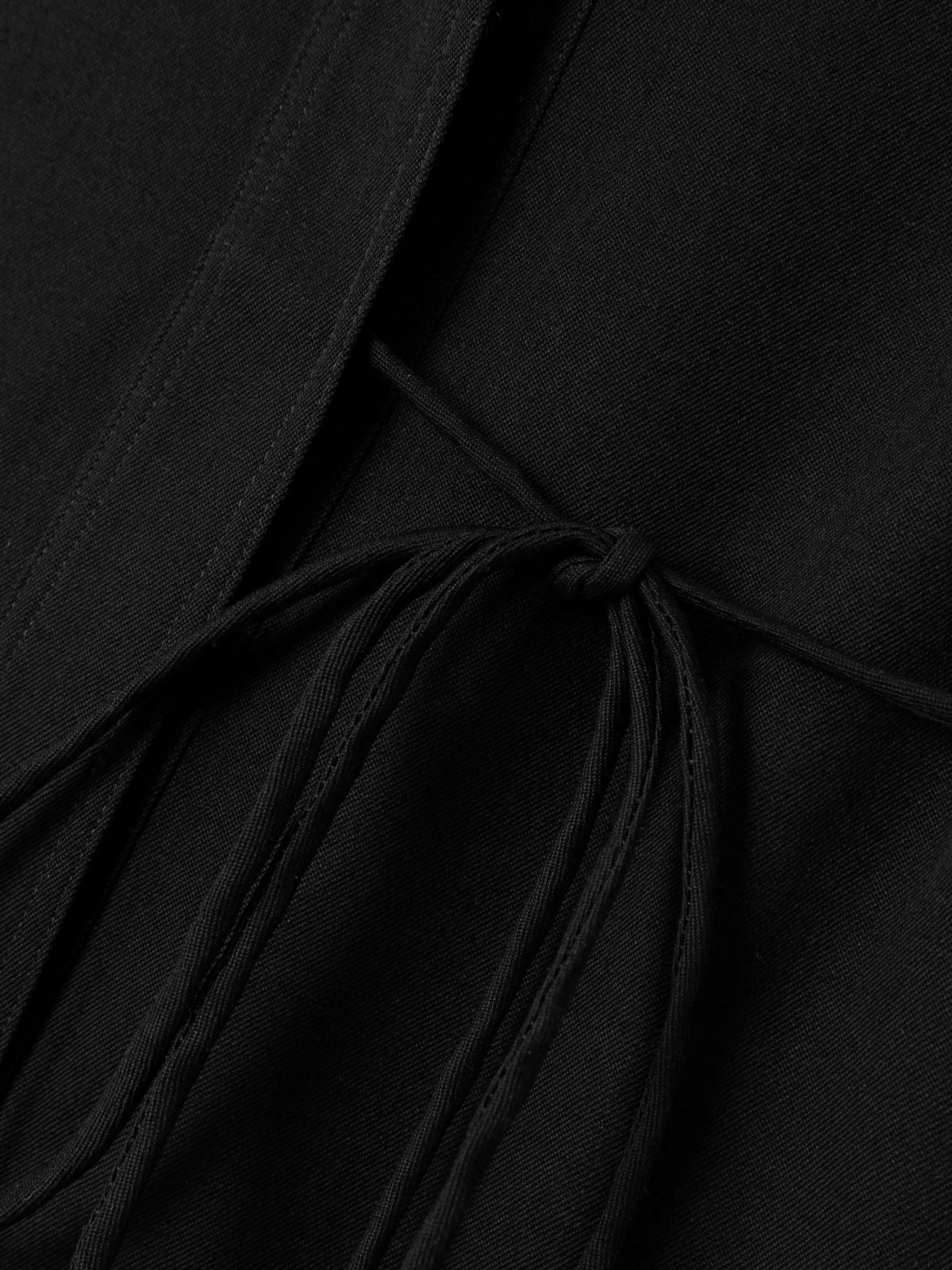 Wool-gabardine midi shirt dress view