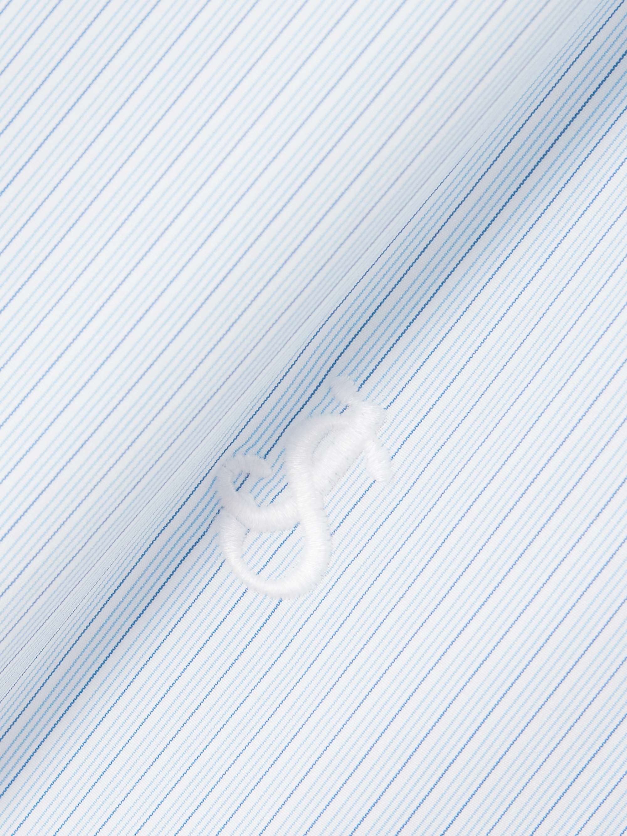 Striped cotton-poplin shirt view