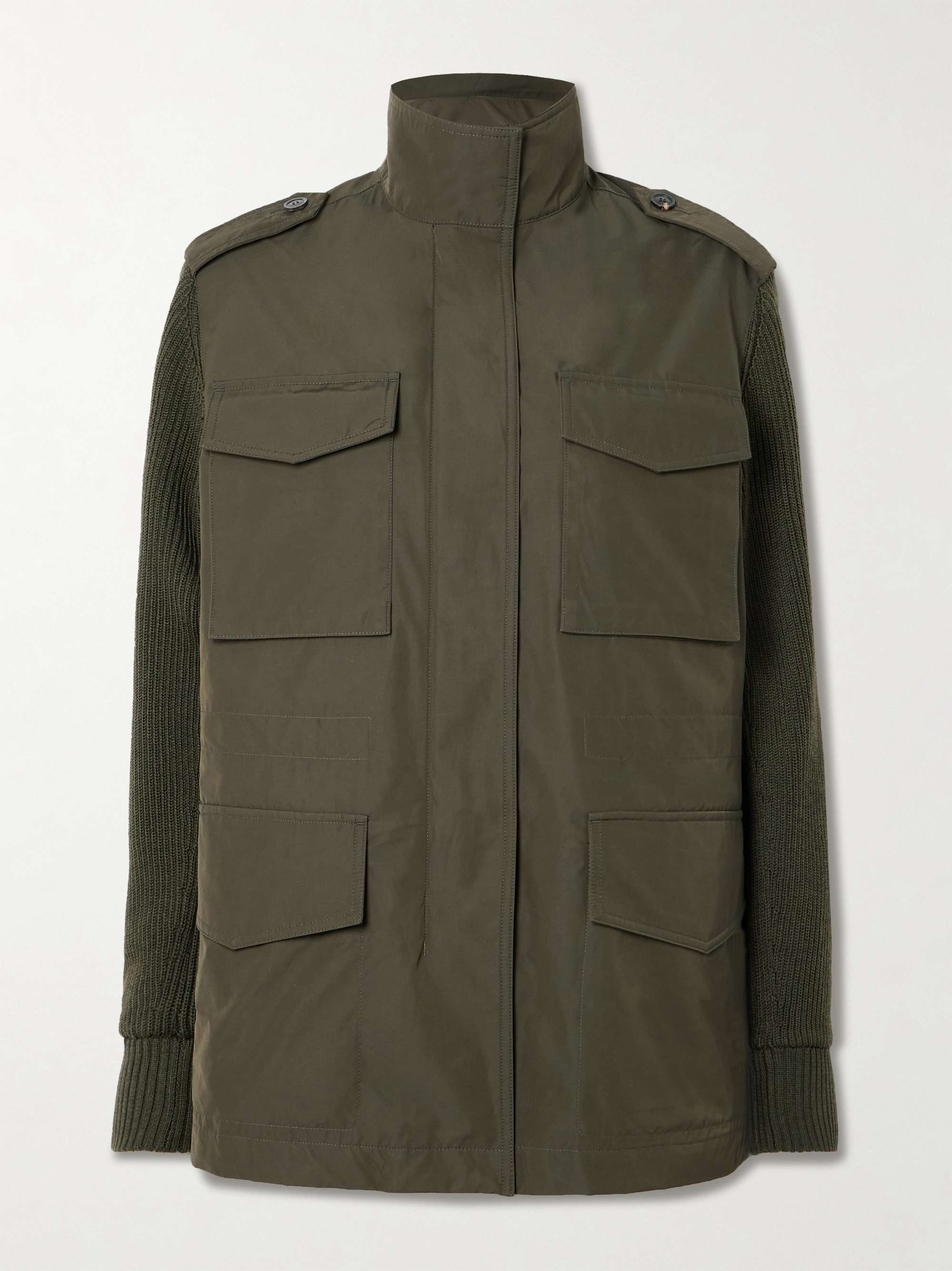 Chillingham wool-paneled shell jacket view