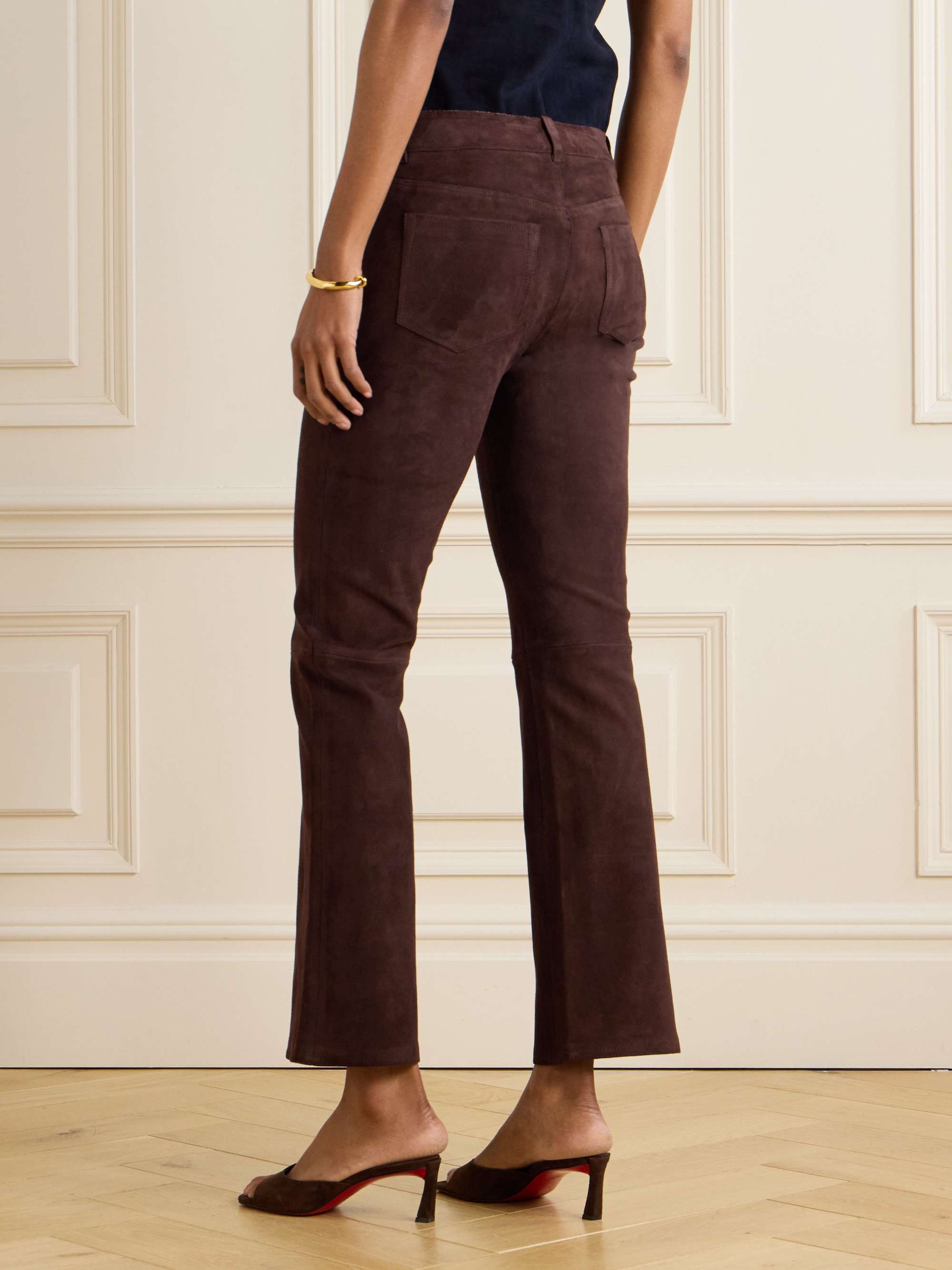 Dean suede flared pants view
