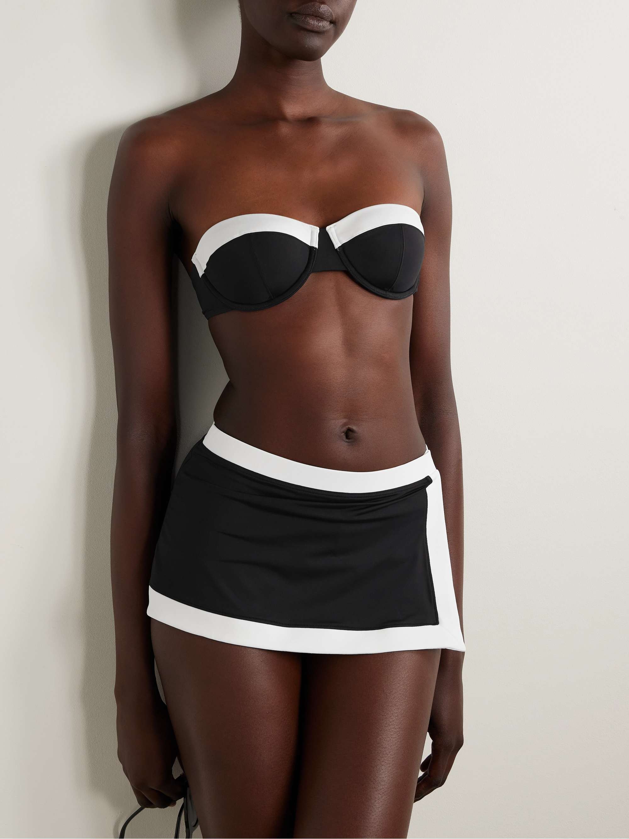 Nell layered two-tone bikini briefs view