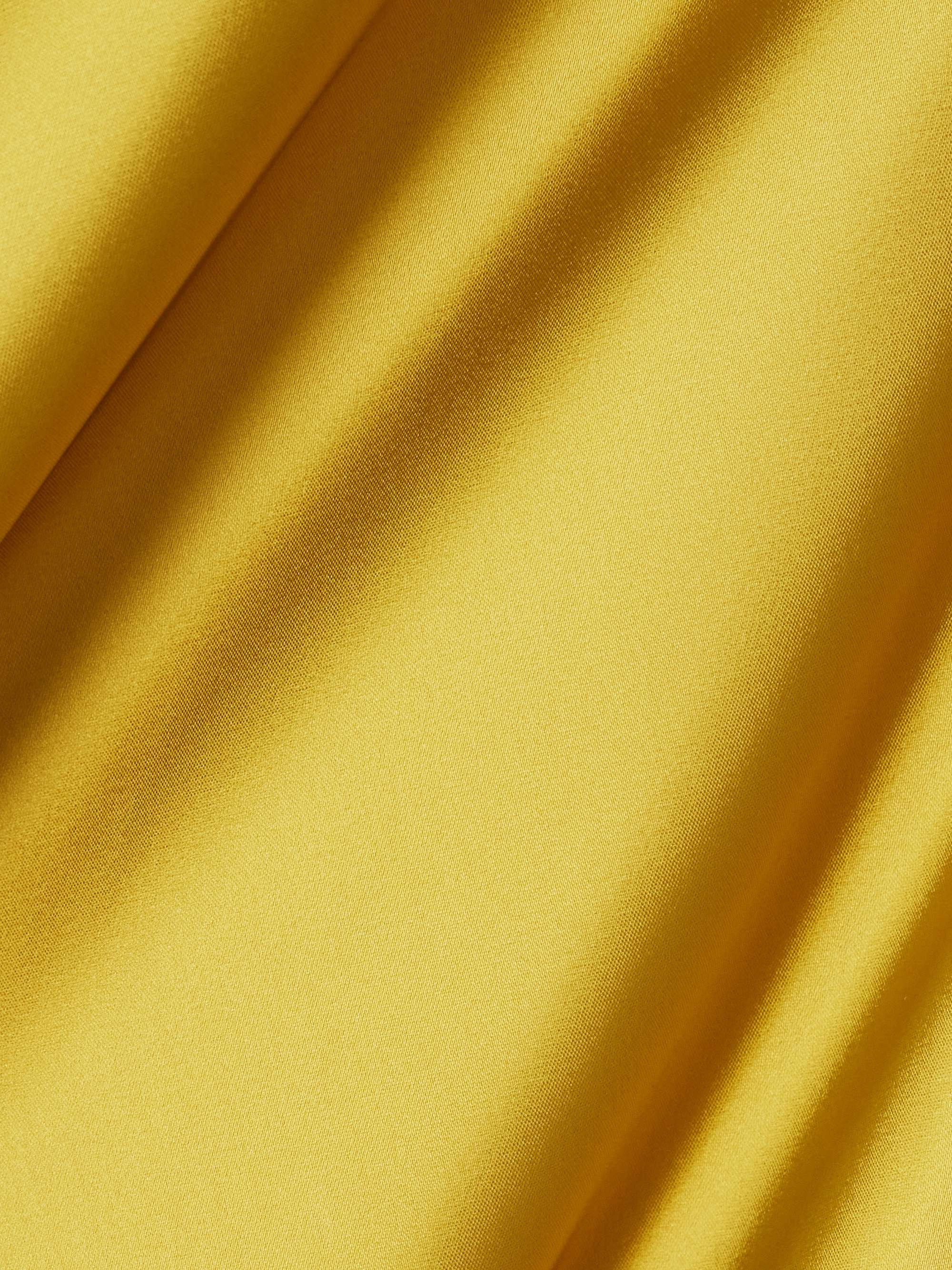 Maria draped satin gown view