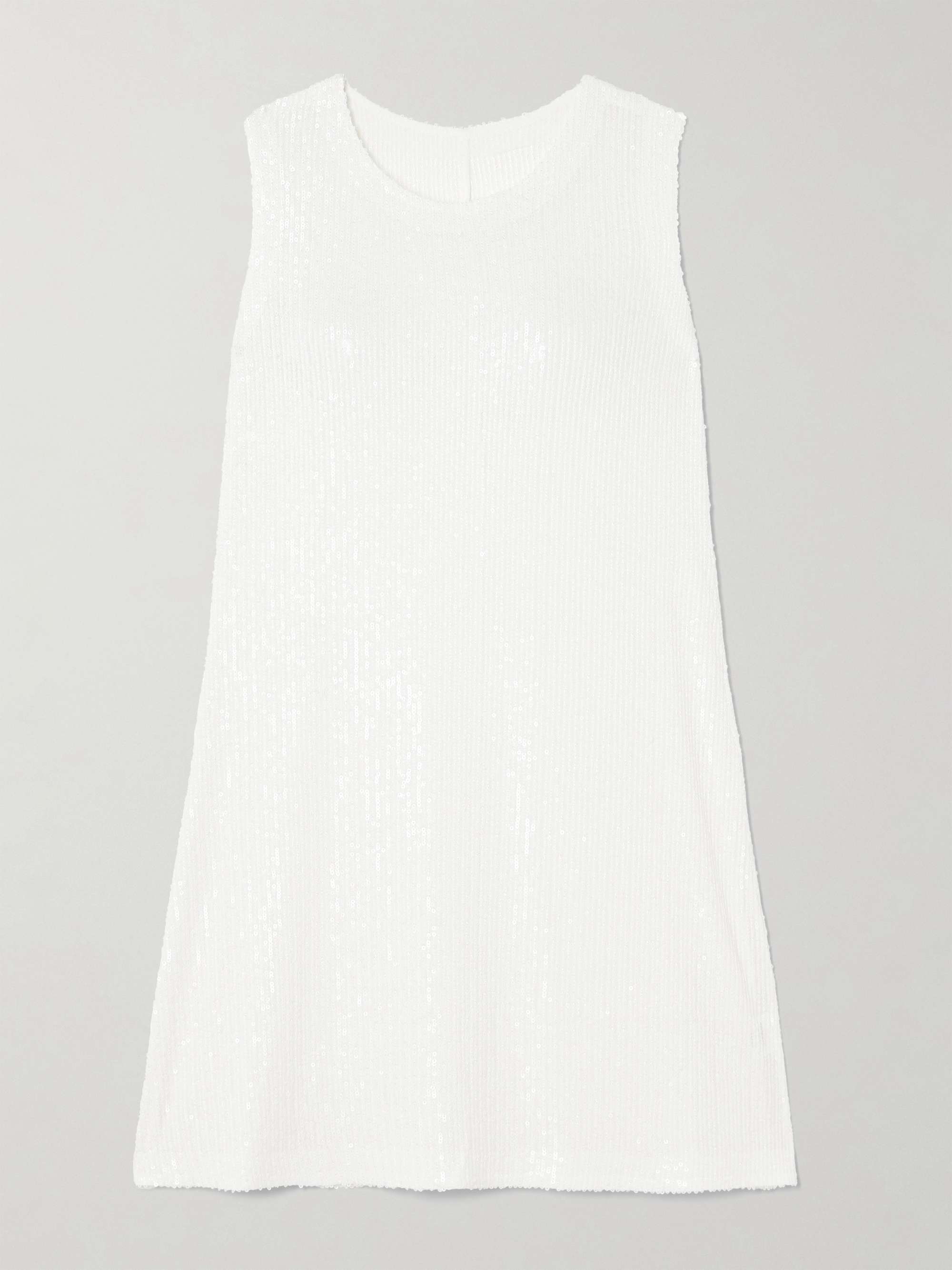 Sequined jersey mini dress view