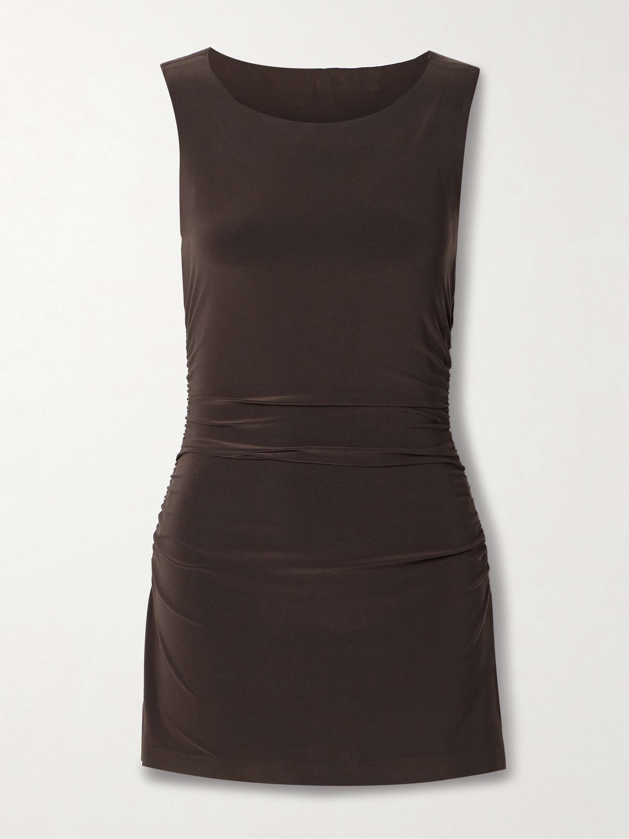 Pickleball ruched stretch-jersey mini dress view