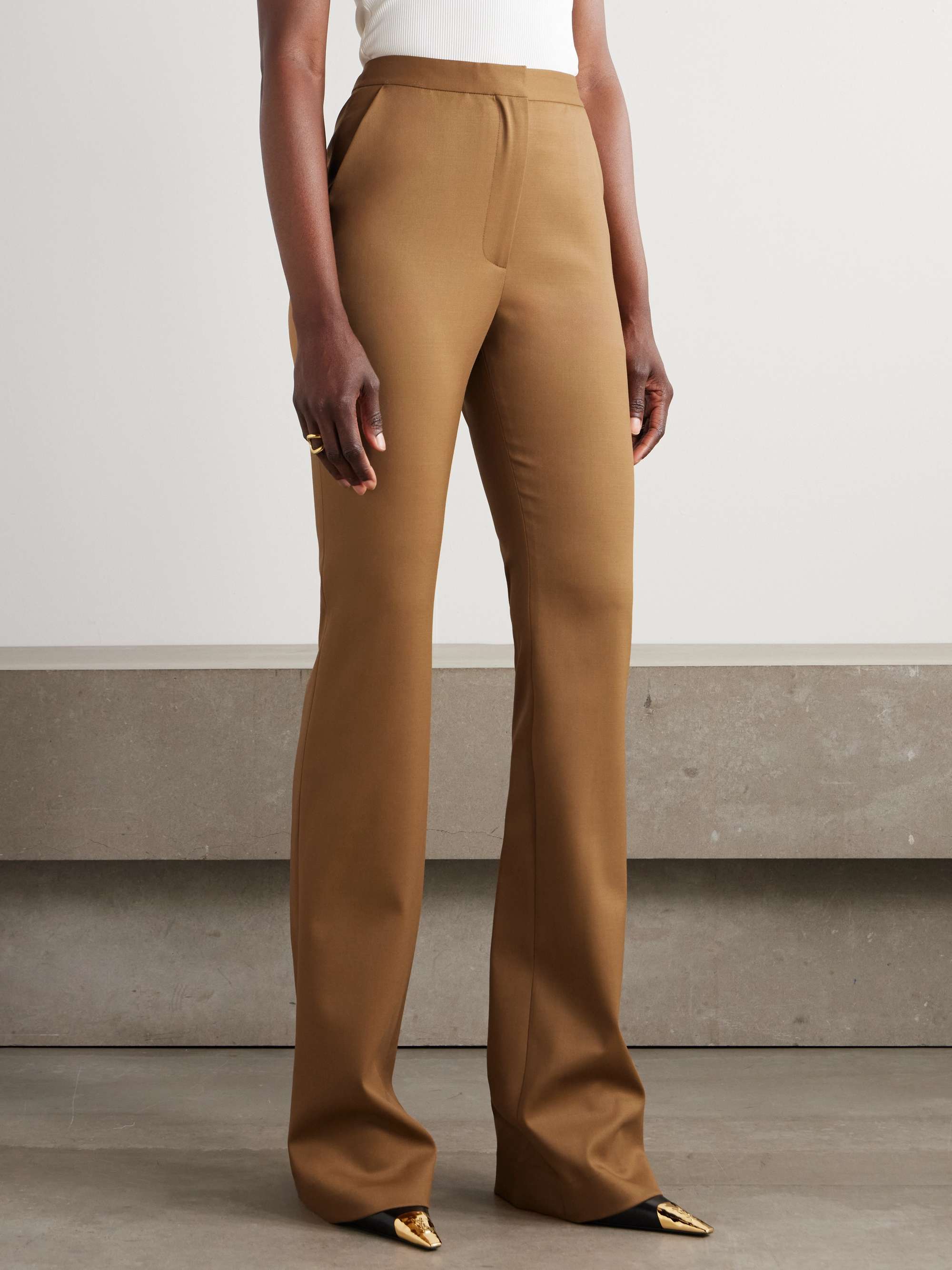 Sonny stretch-wool flared pants view