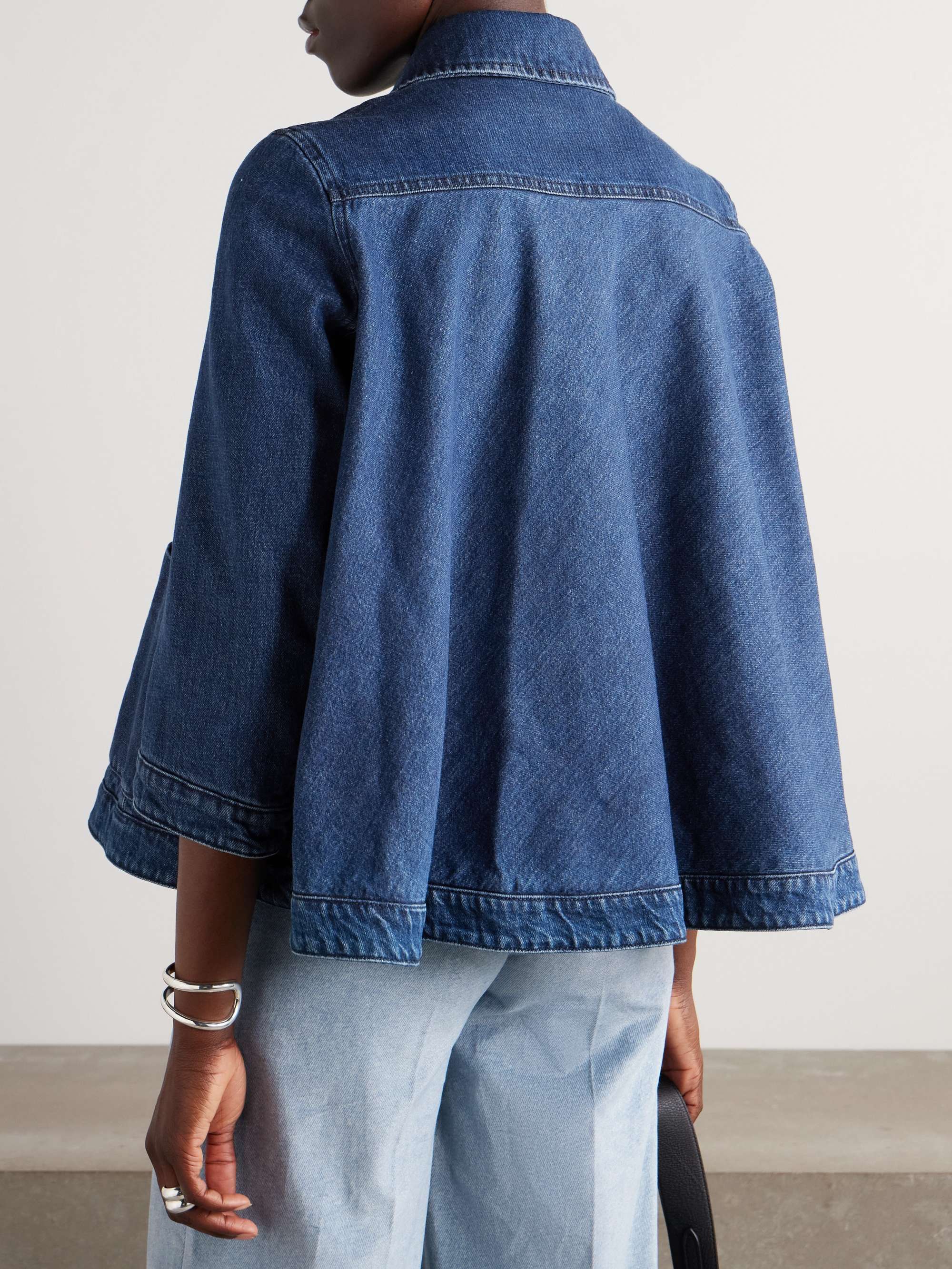 Hayden double-breasted denim jacket view