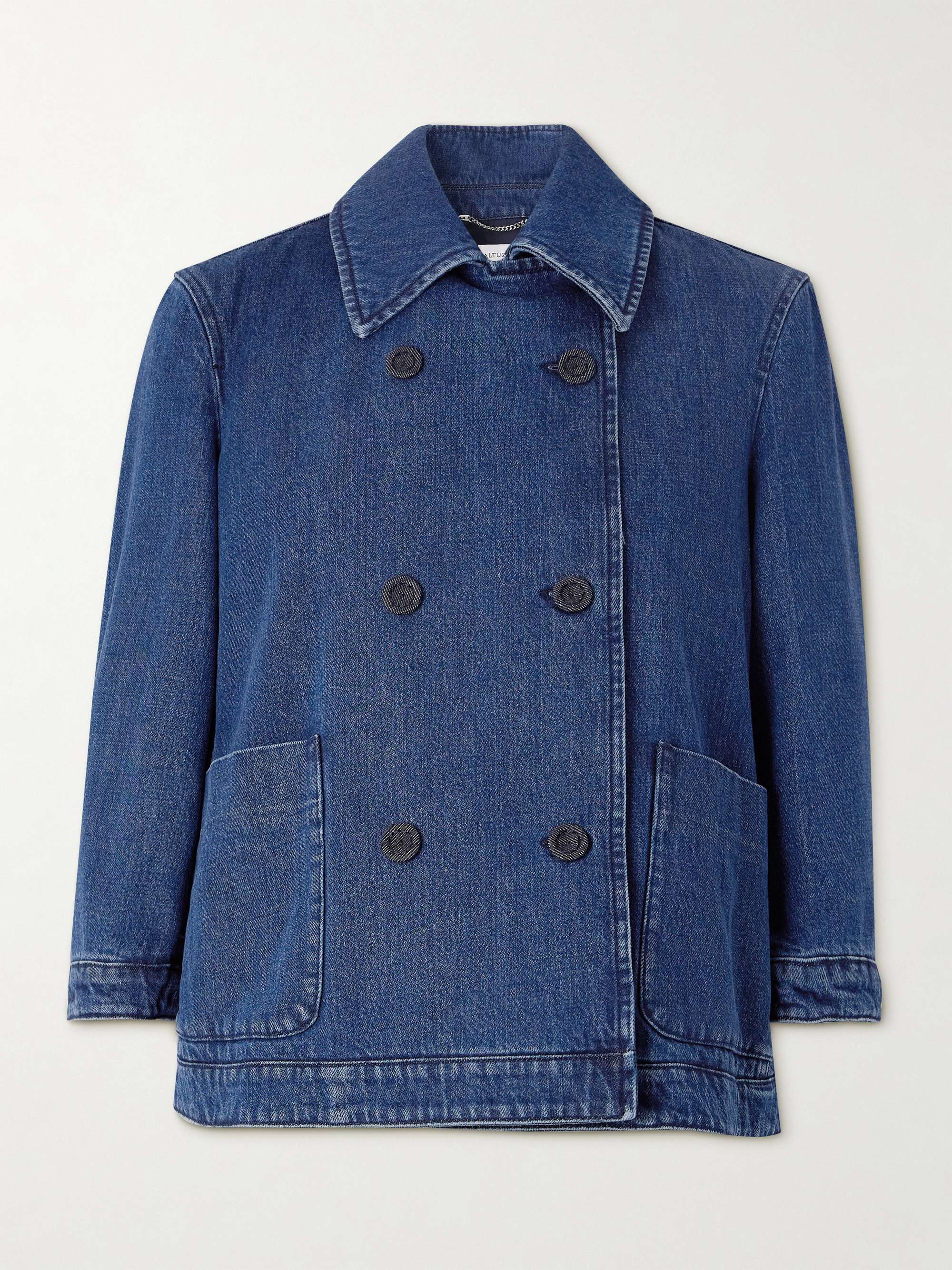 Hayden double-breasted denim jacket view