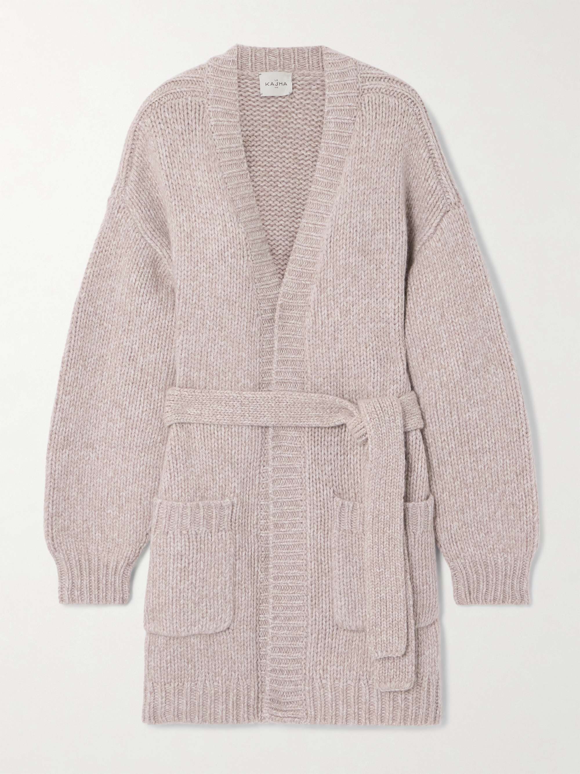 Berlin belted cashmere cardigan view