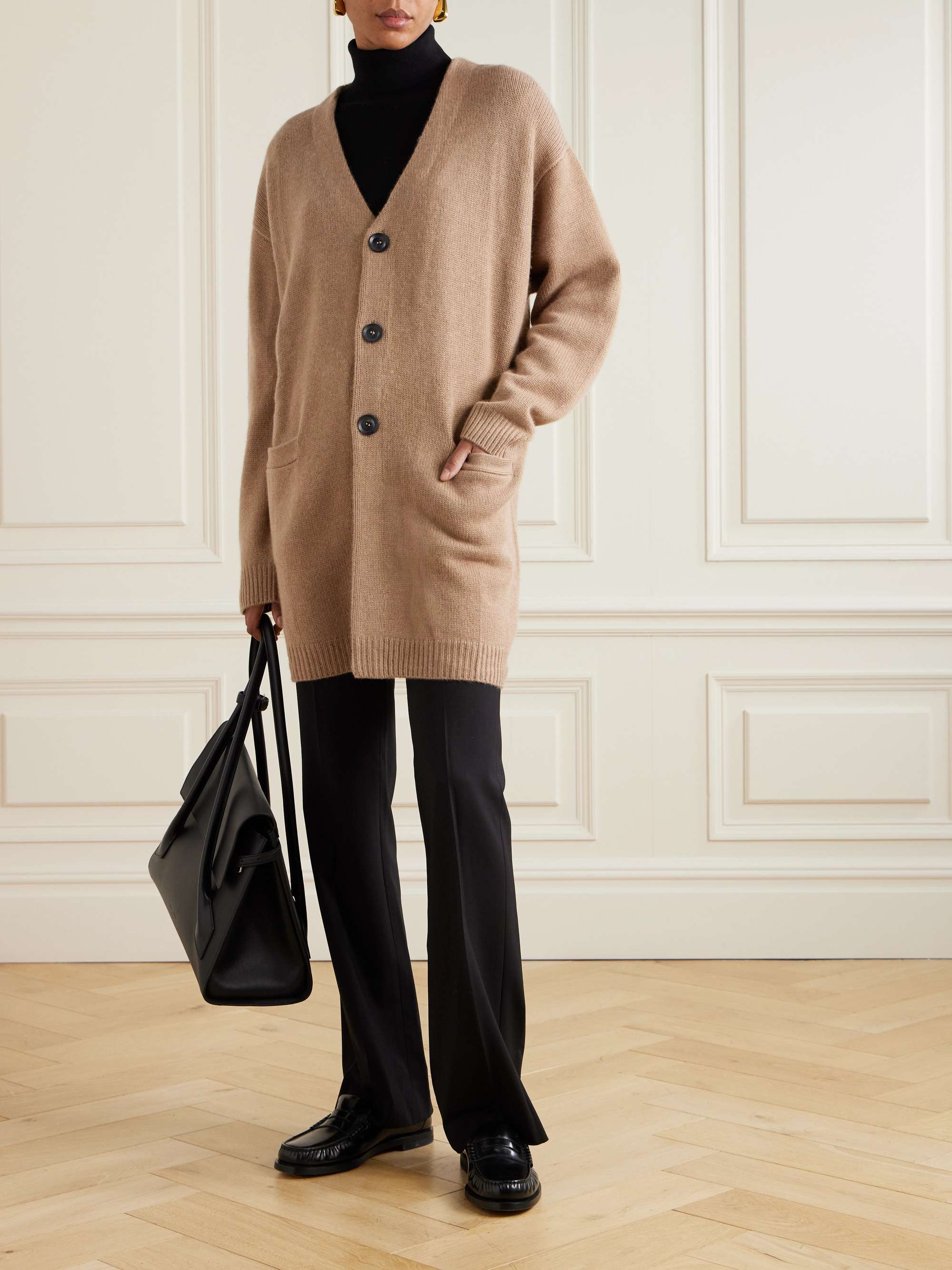 Yuliano organic cashmere cardigan view
