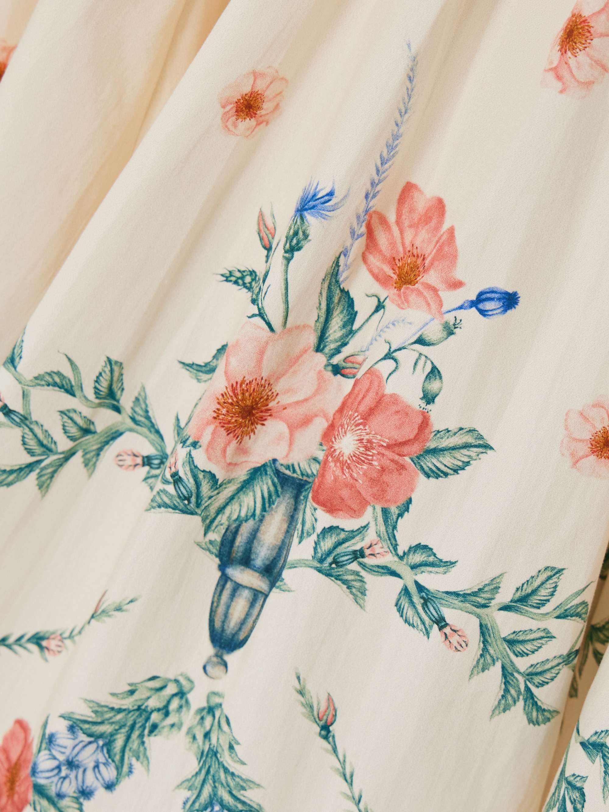 Hierbabuena Mosqueta gathered floral-print cotton-poplin mini dress view