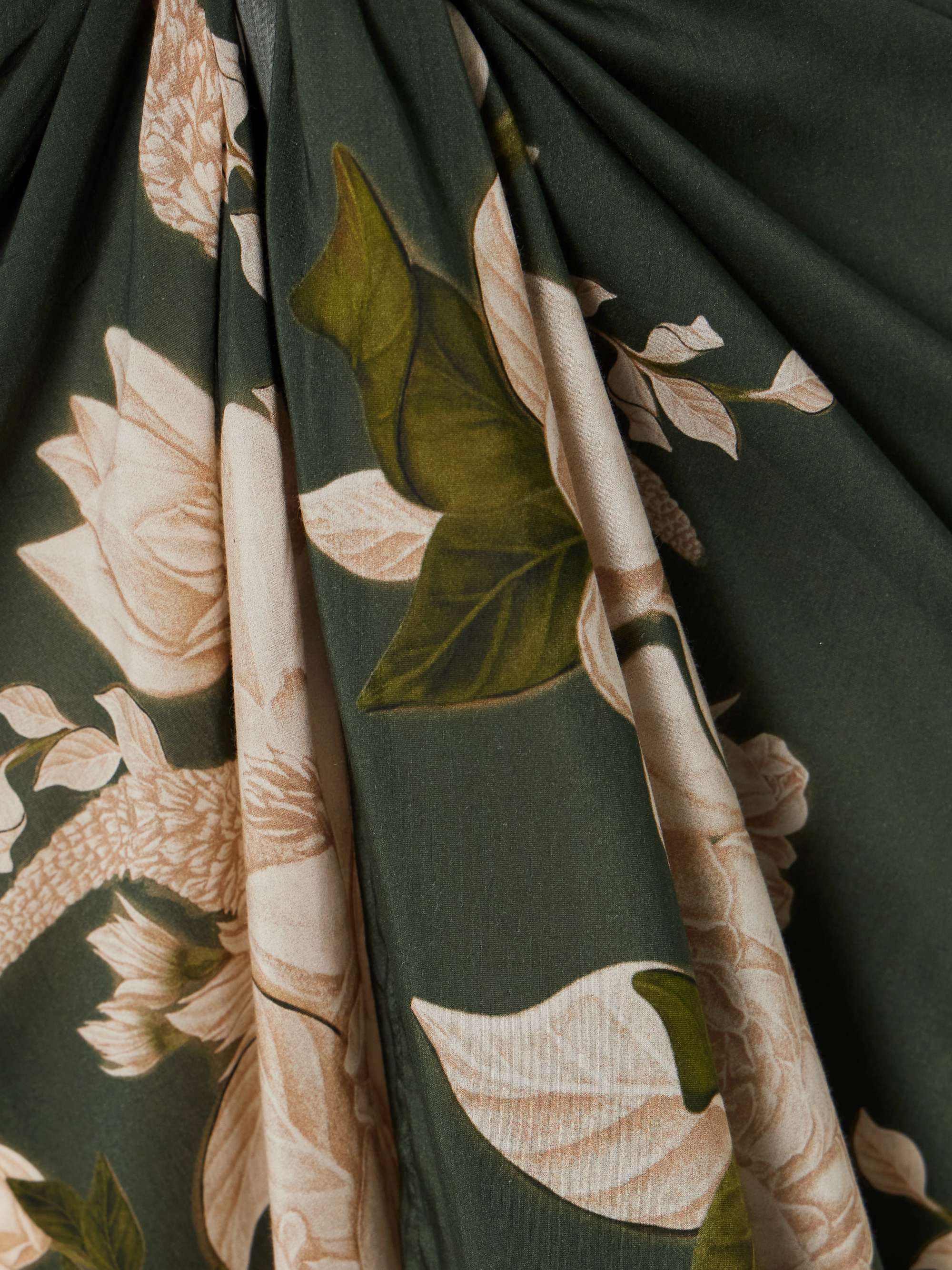 Lavanda Gardenia floral-print cotton and silk-blend voile pareo view