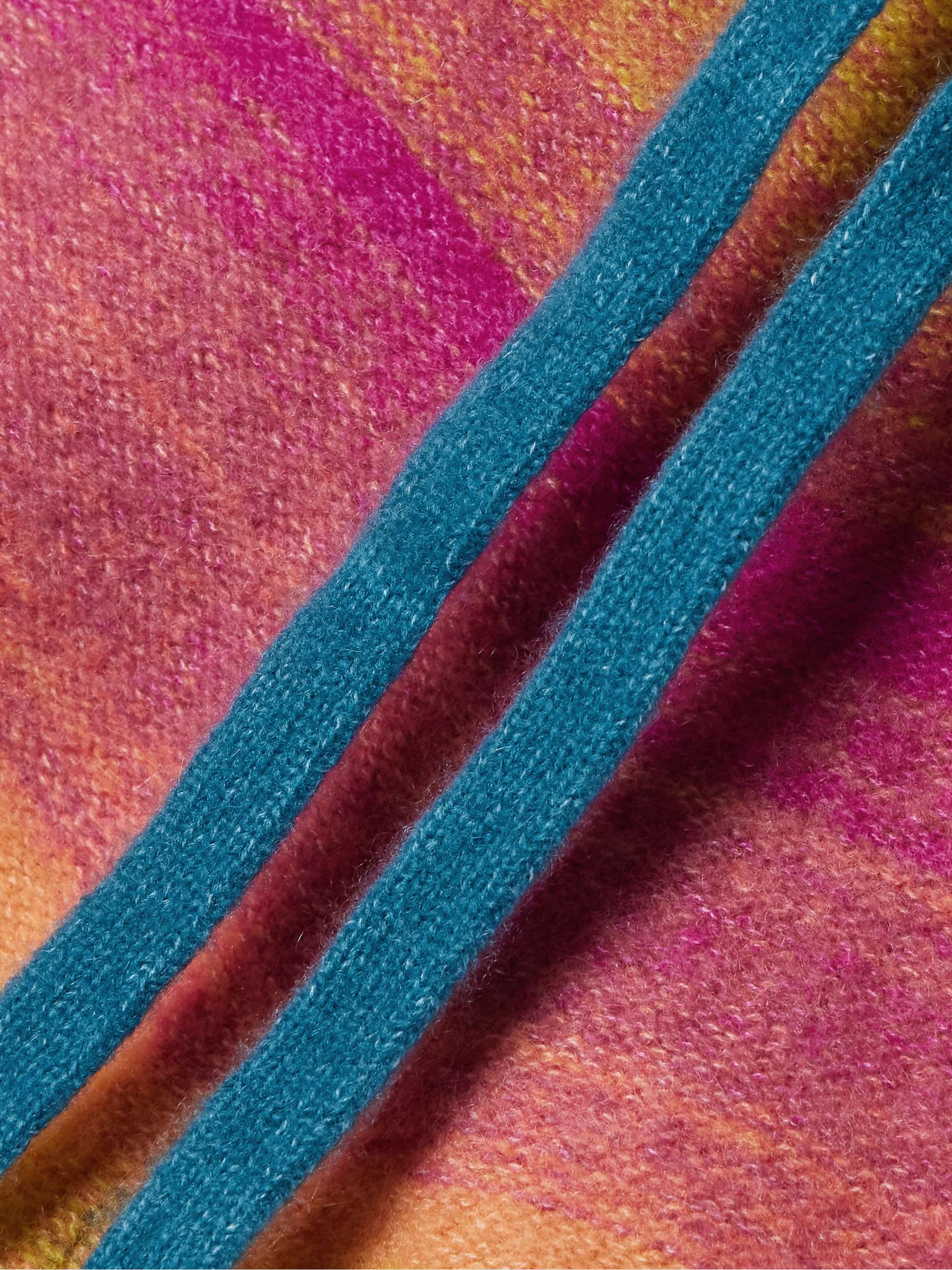 Blurry Stripe cashmere and cotton-blend shorts view