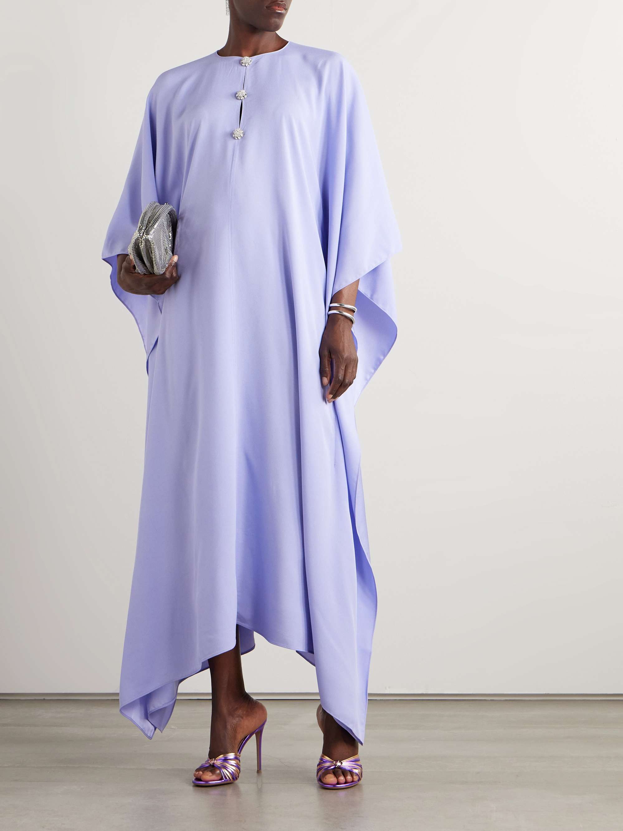 Carthage crystal-embellished crepe gown view