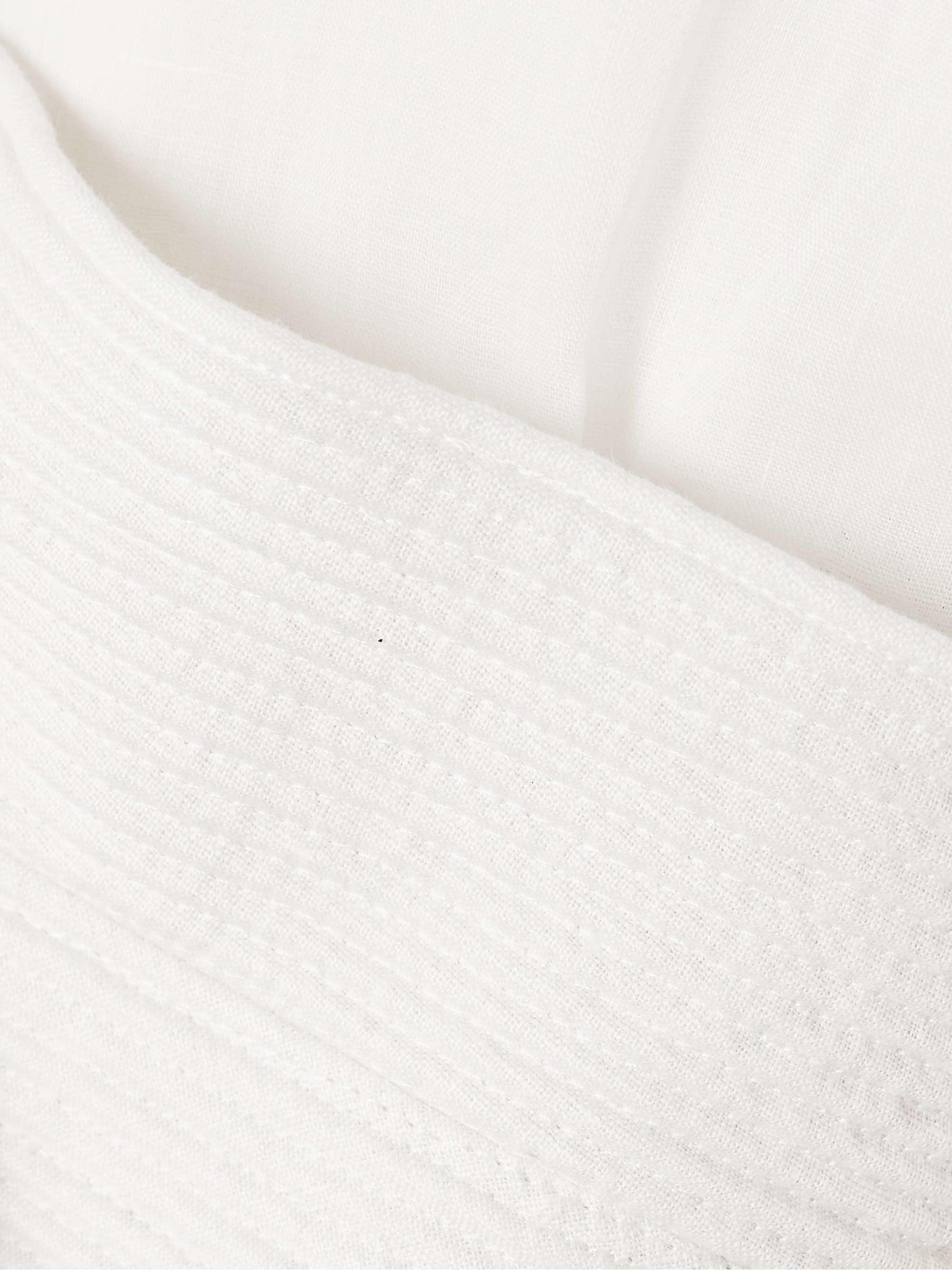 La Costa braid-trimmed belted linen blouse view
